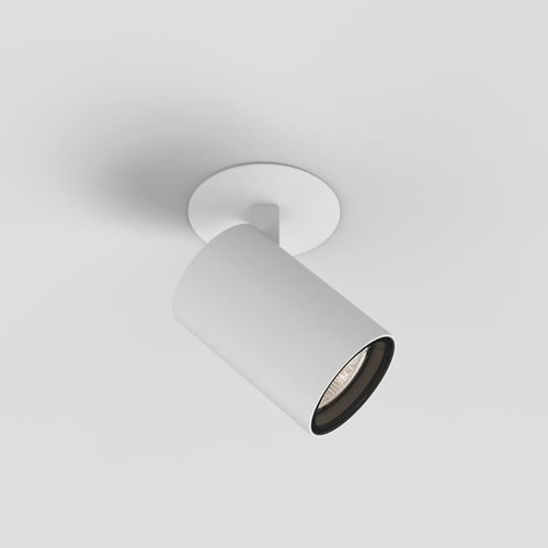 Astro Aqua Recessed Bathroom Spotlight in Matt White