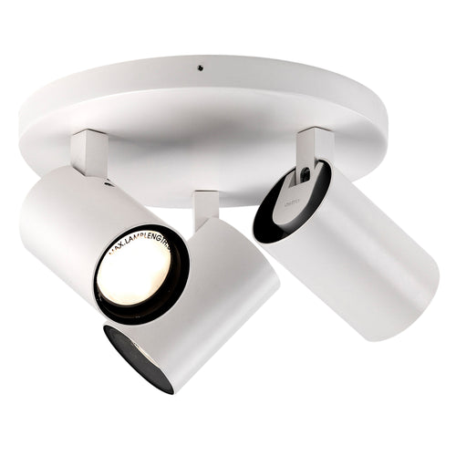 Astro Aqua Triple Round Bathroom Spotlight in Matt White
