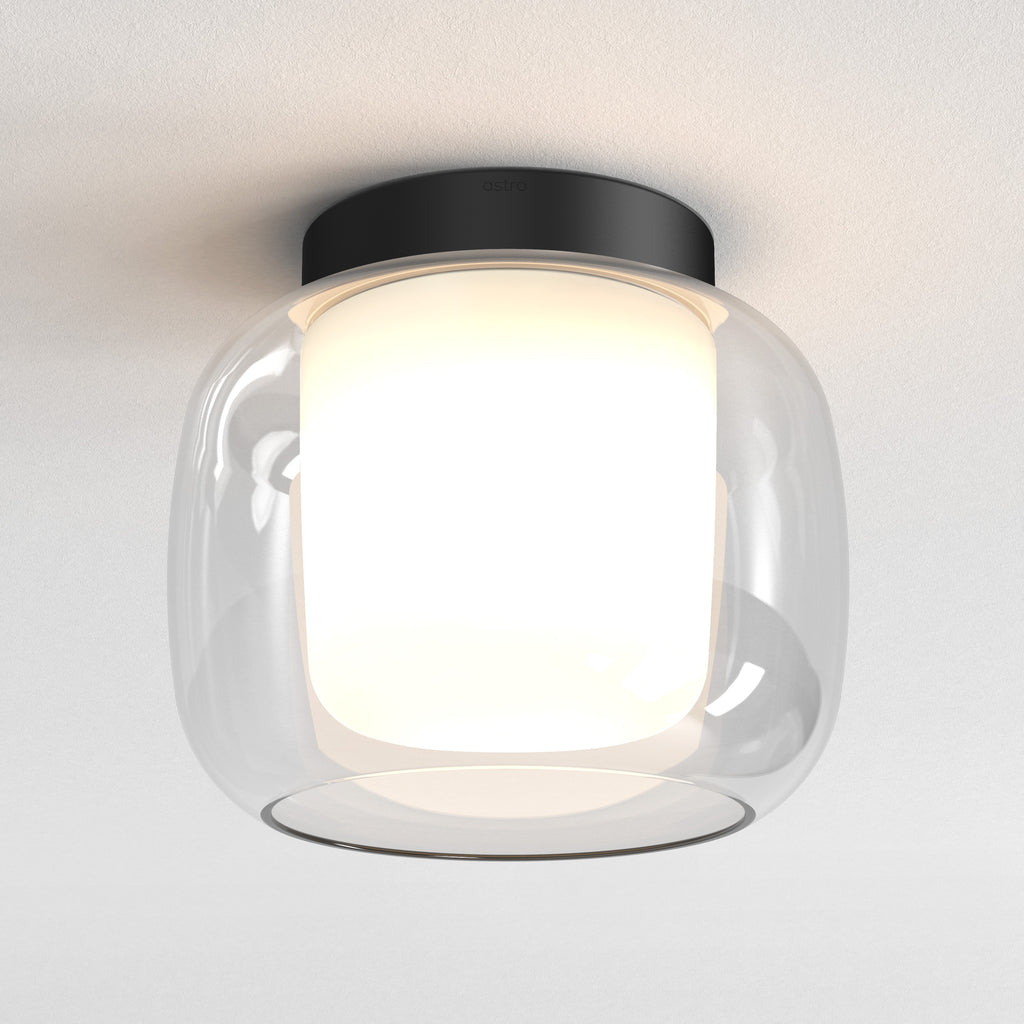Astro Aquina 240 Bathroom Ceiling Light in Matt Black