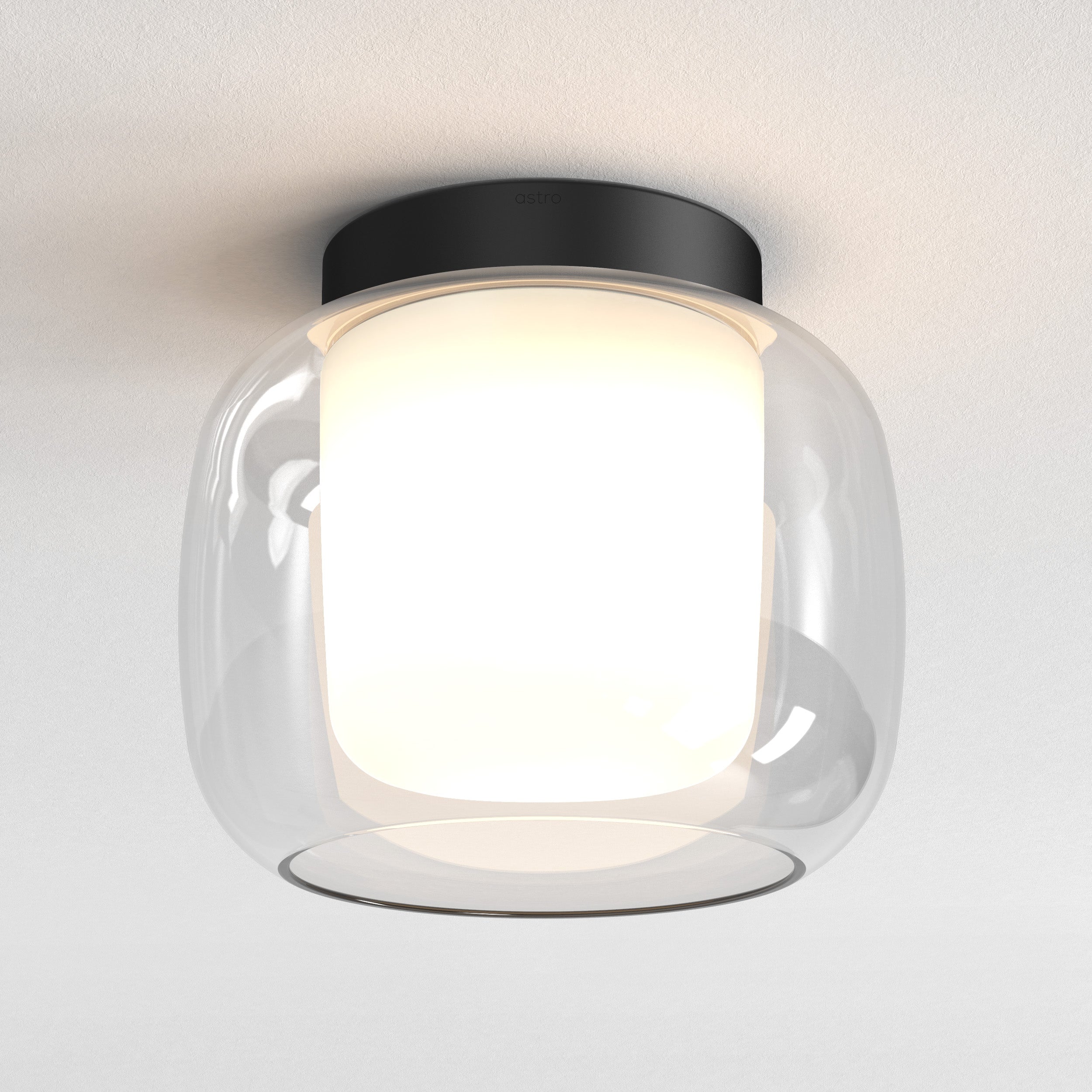 Astro Aquina 240 Bathroom Ceiling Light in Matt Black