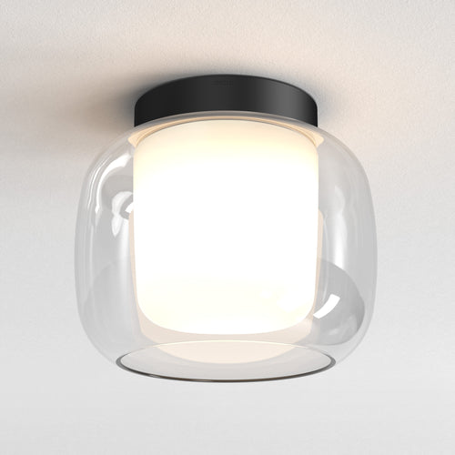 Astro Aquina 240 Bathroom Ceiling Light in Matt Black