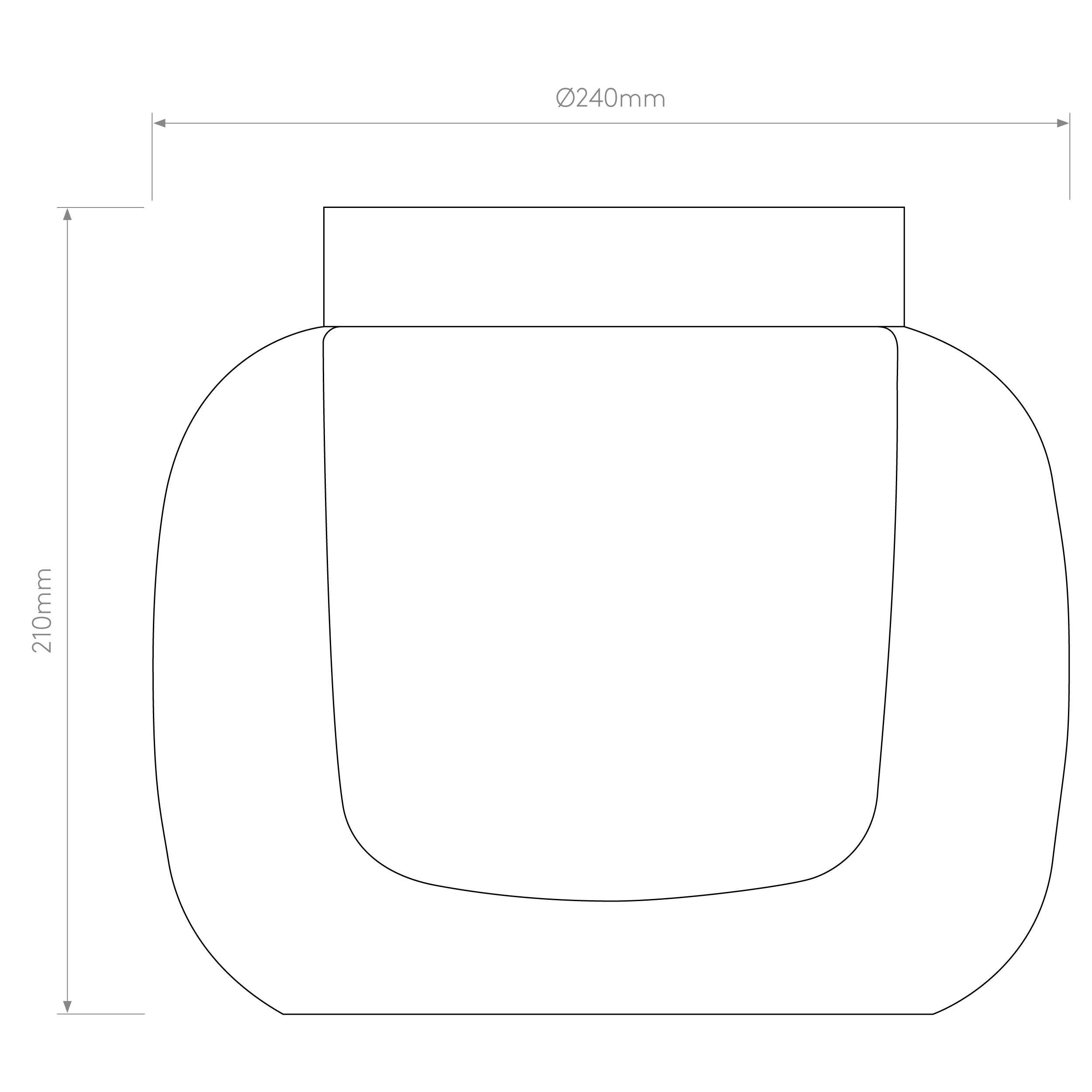Astro Aquina 240 Bathroom Ceiling Light in Matt Black