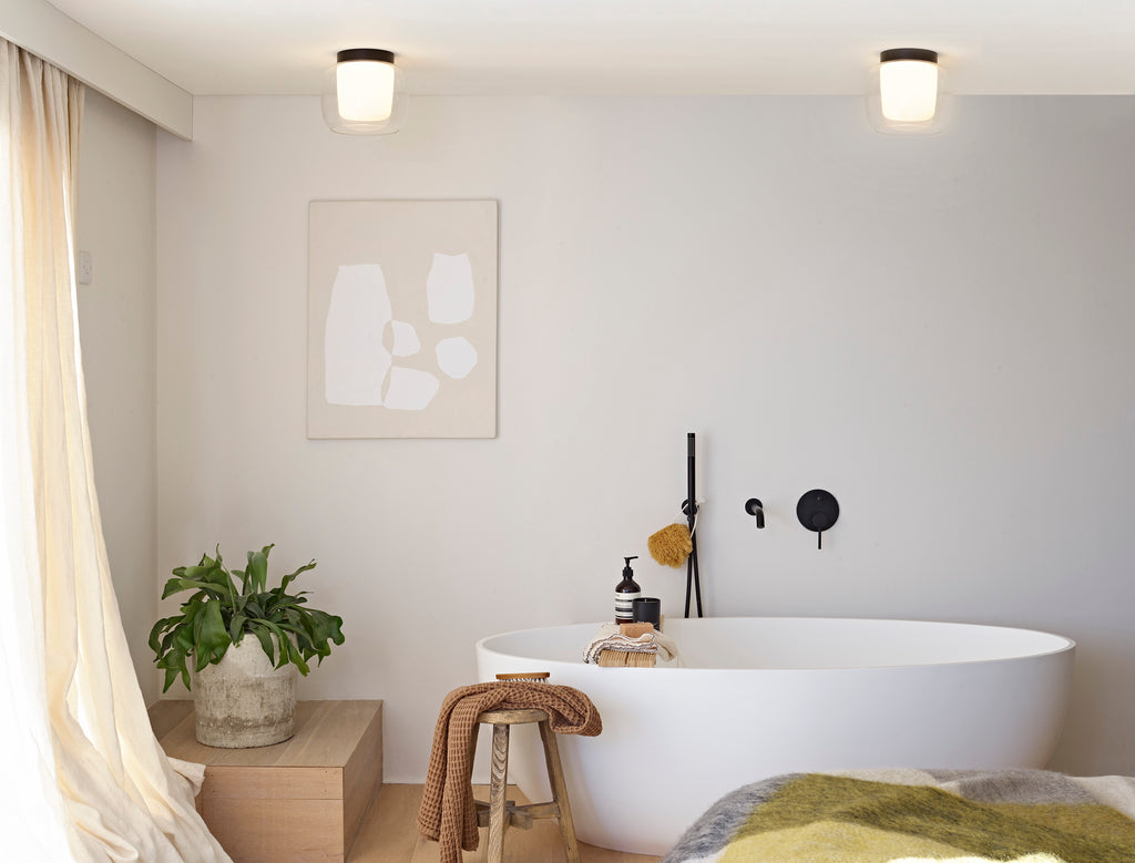 Astro Aquina 240 Bathroom Ceiling Light in Matt Black
