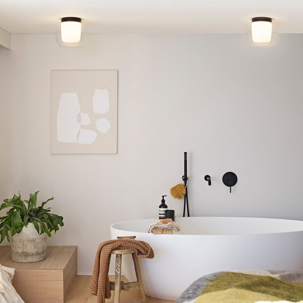 Astro Aquina 240 Bathroom Ceiling Light in Matt Black
