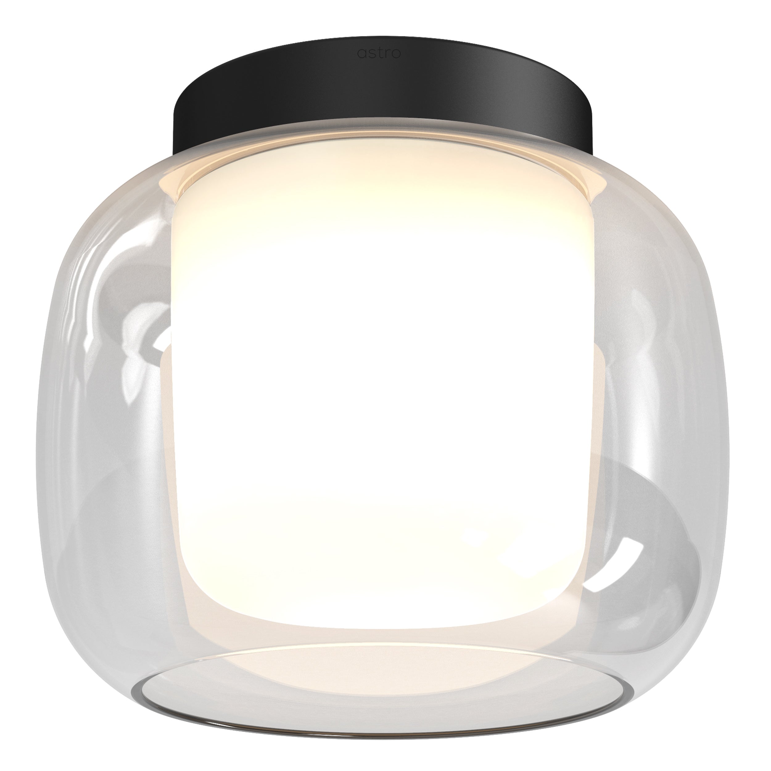 Astro Aquina 240 Bathroom Ceiling Light in Matt Black