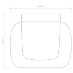Astro Aquina 240 Bathroom Ceiling Light in Polished Chrome