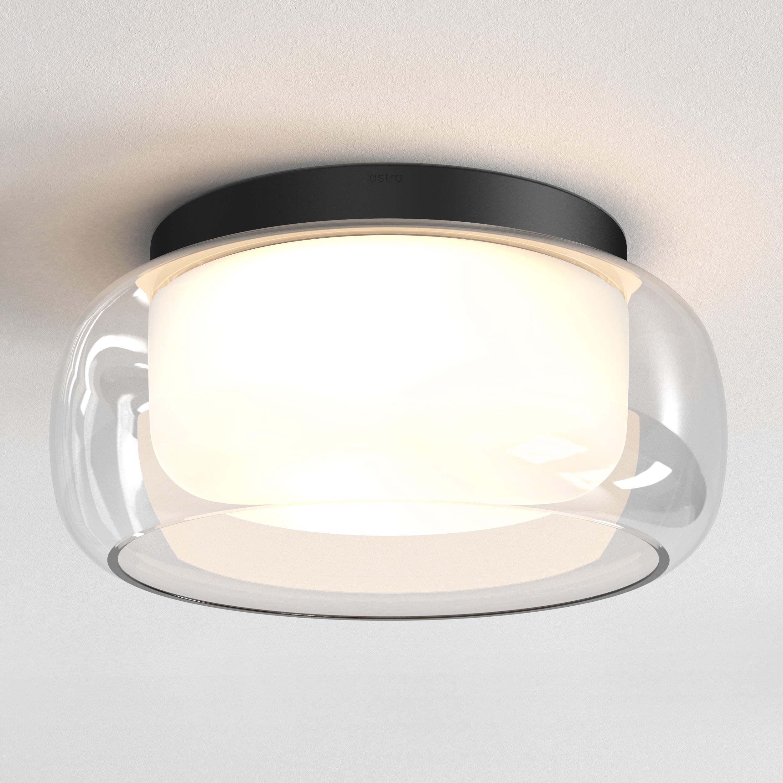 Astro Aquina 360 Bathroom Ceiling Light in Matt Black