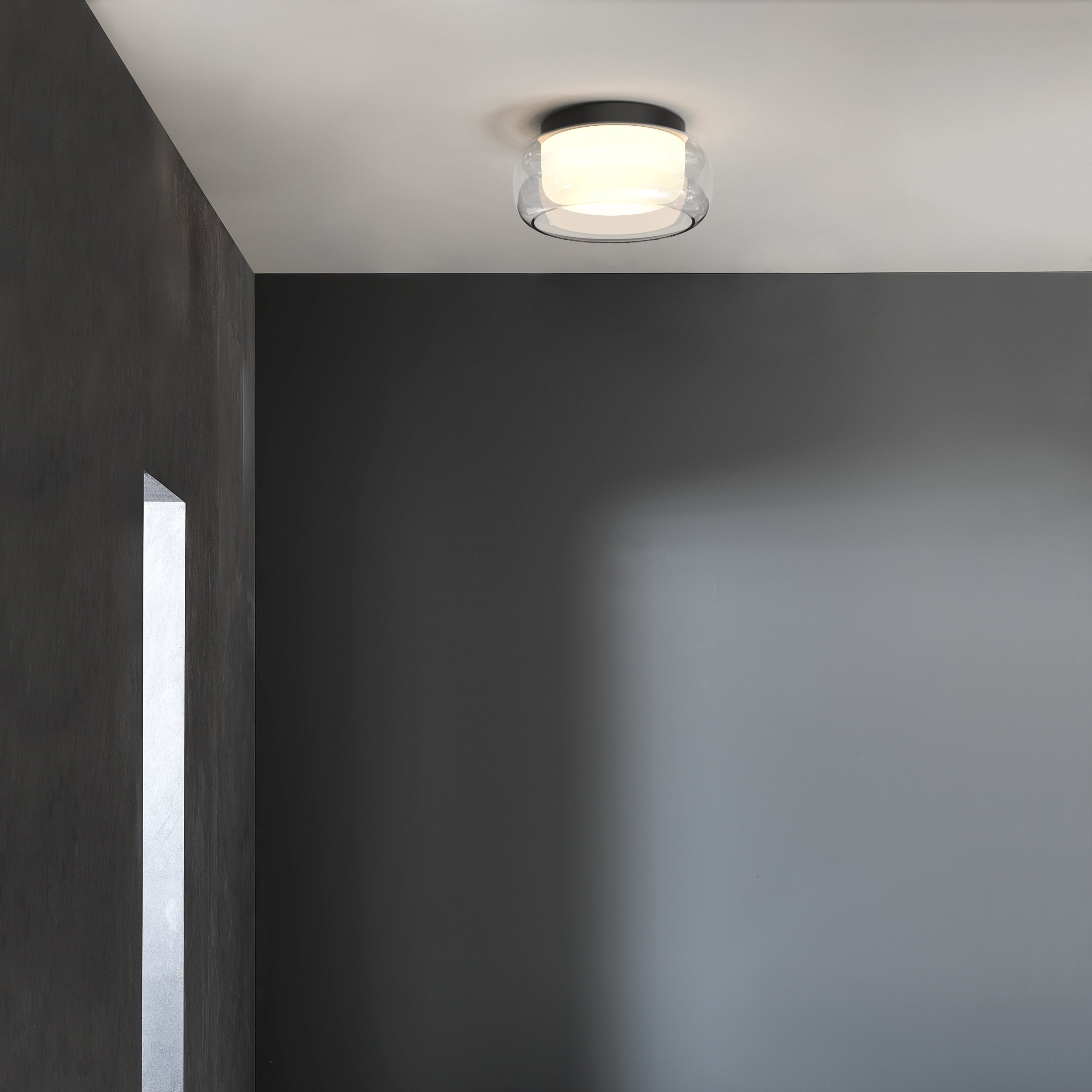 Astro Aquina 360 Bathroom Ceiling Light in Matt Black