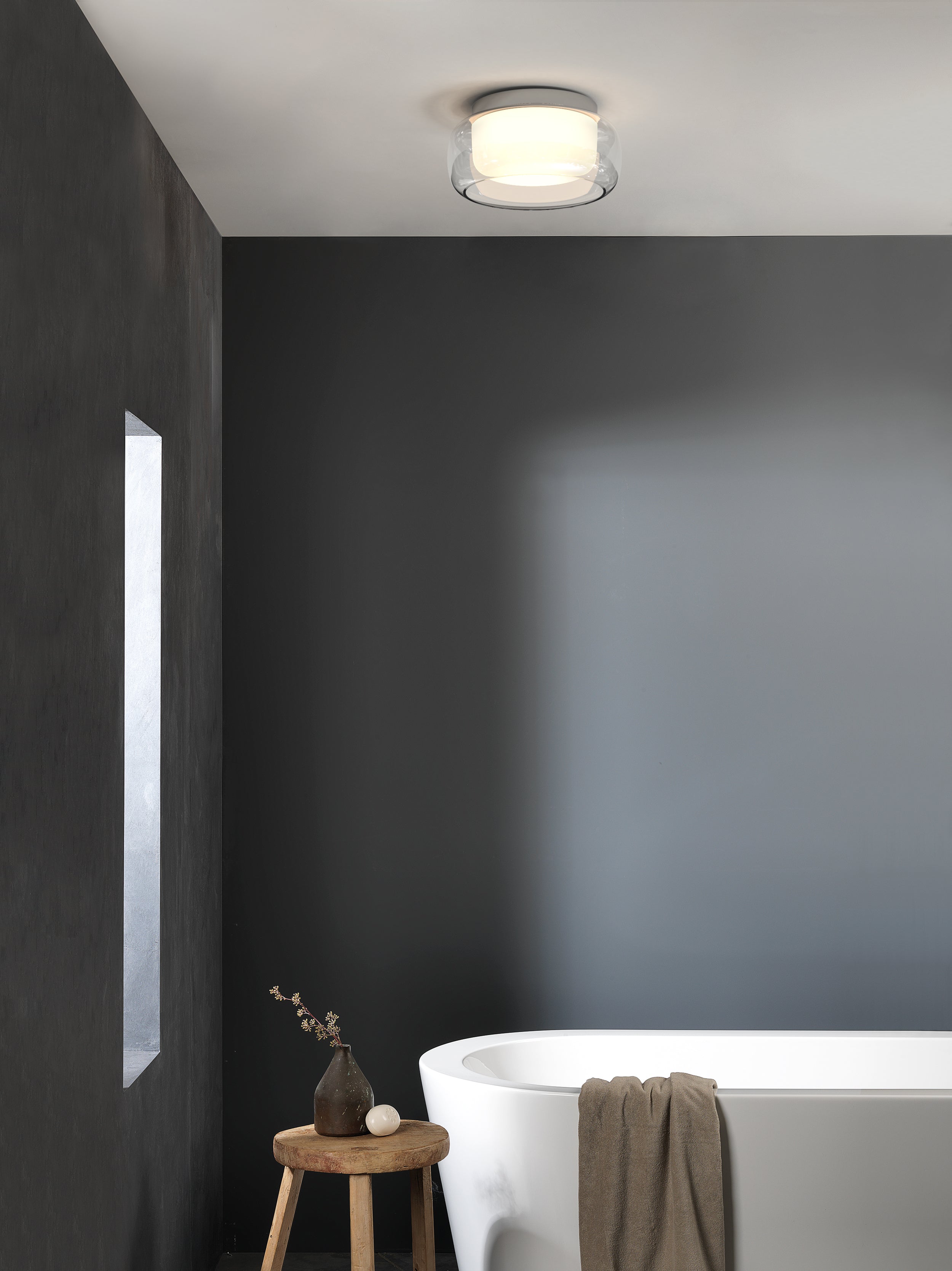 Astro Aquina 360 Bathroom Ceiling Light in Polished Chrome