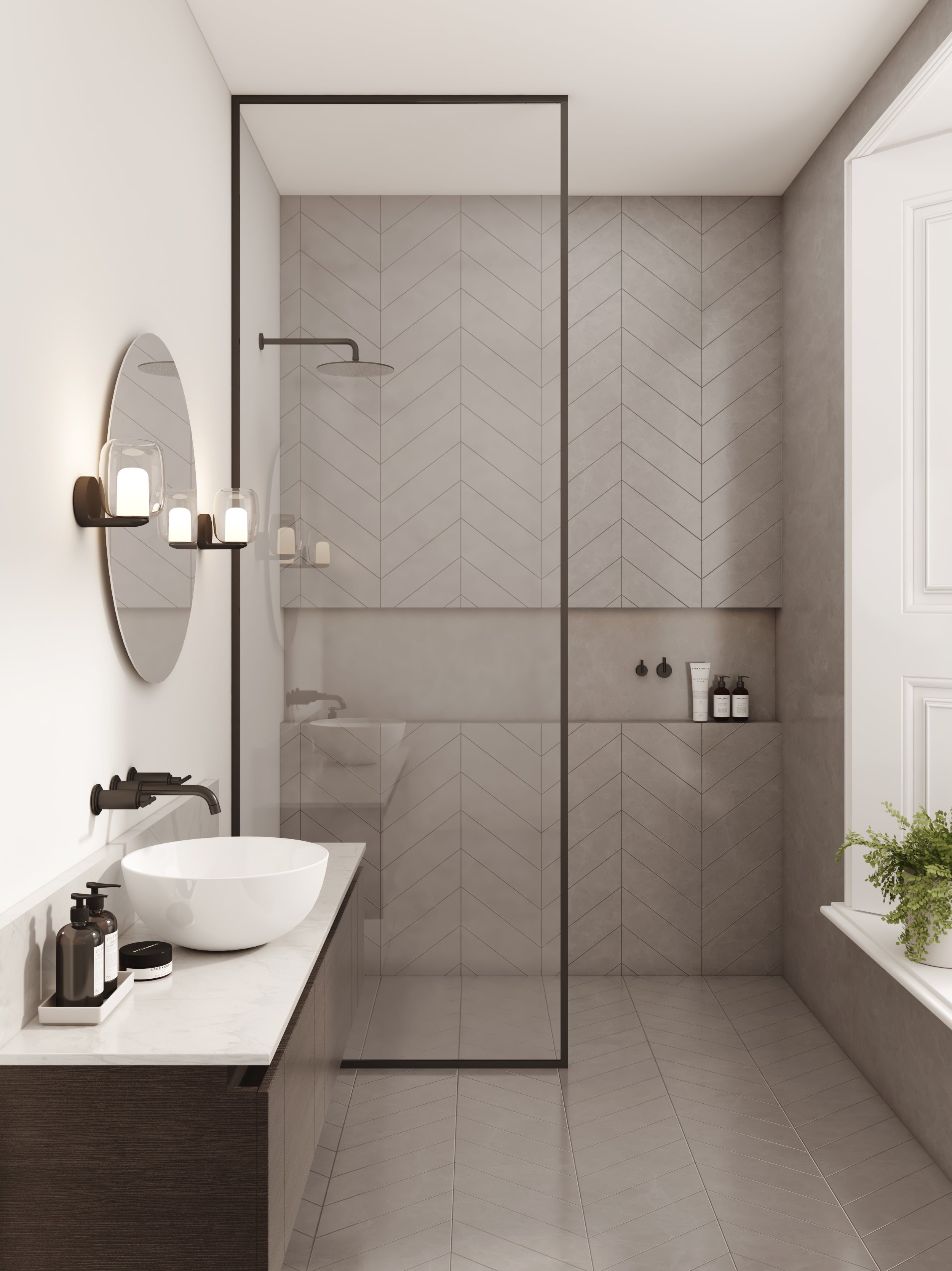 Astro Aquina Bathroom Wall Light in Matt Black