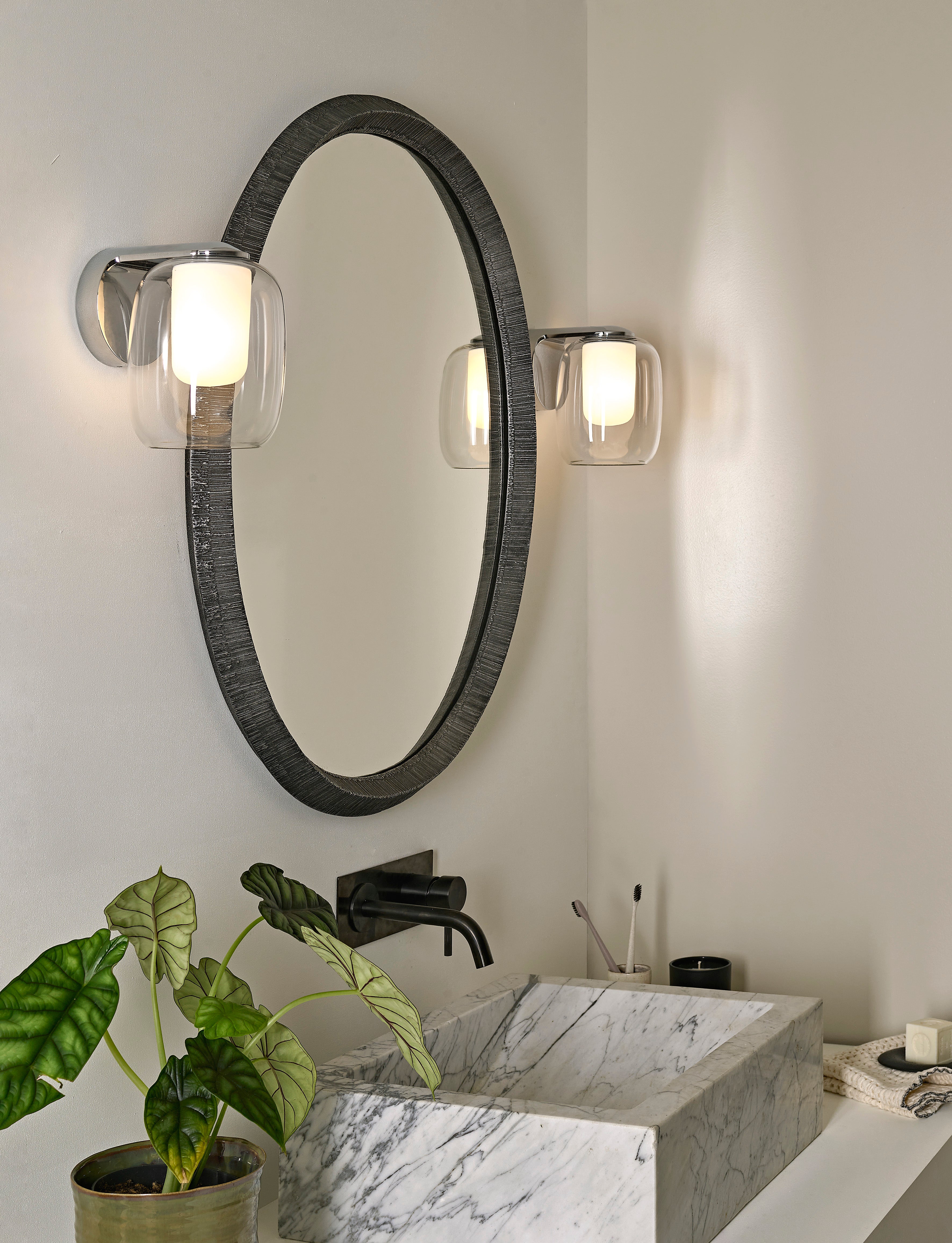 Astro Aquina Bathroom Wall Light in Polished Chrome