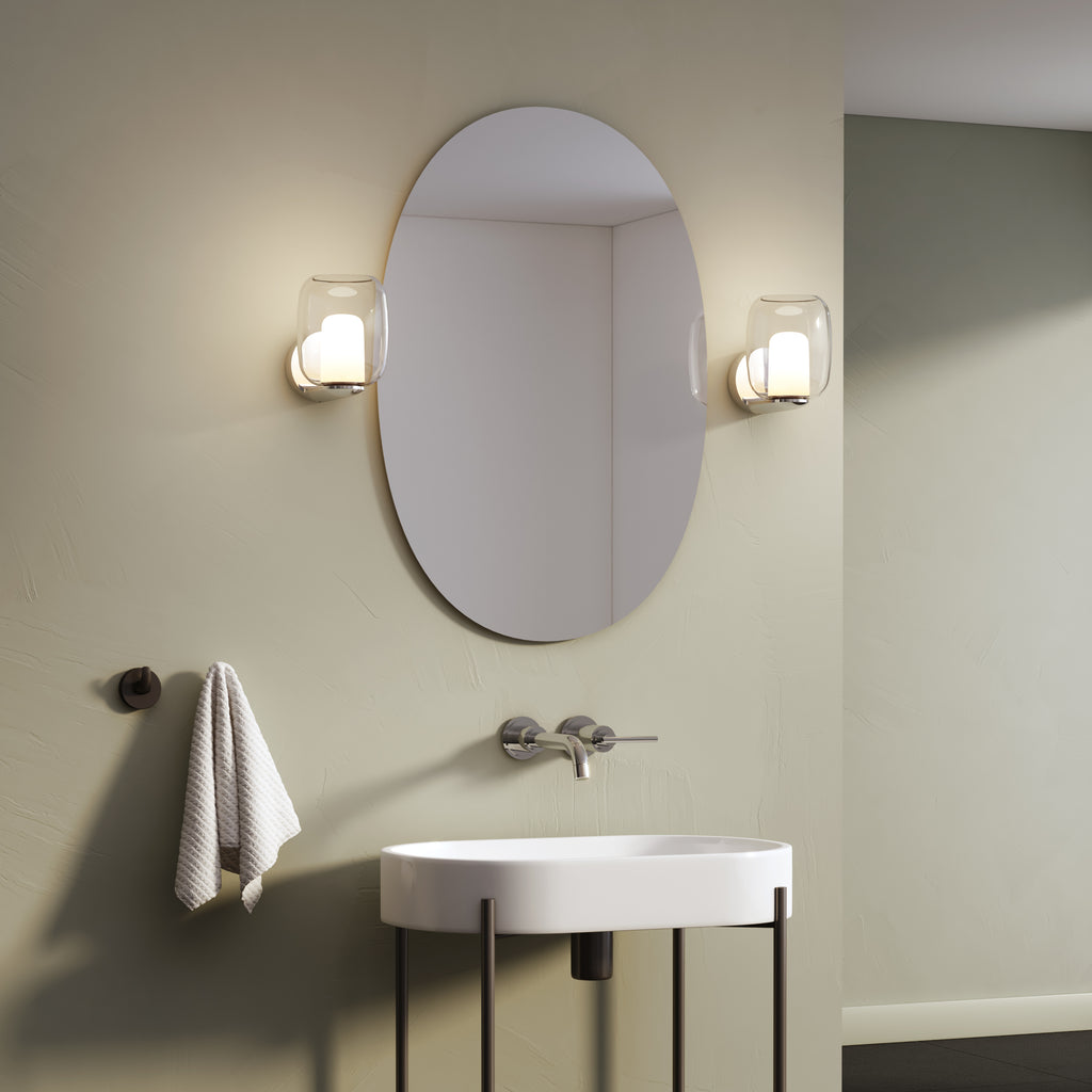 Astro Aquina Bathroom Wall Light in Polished Chrome