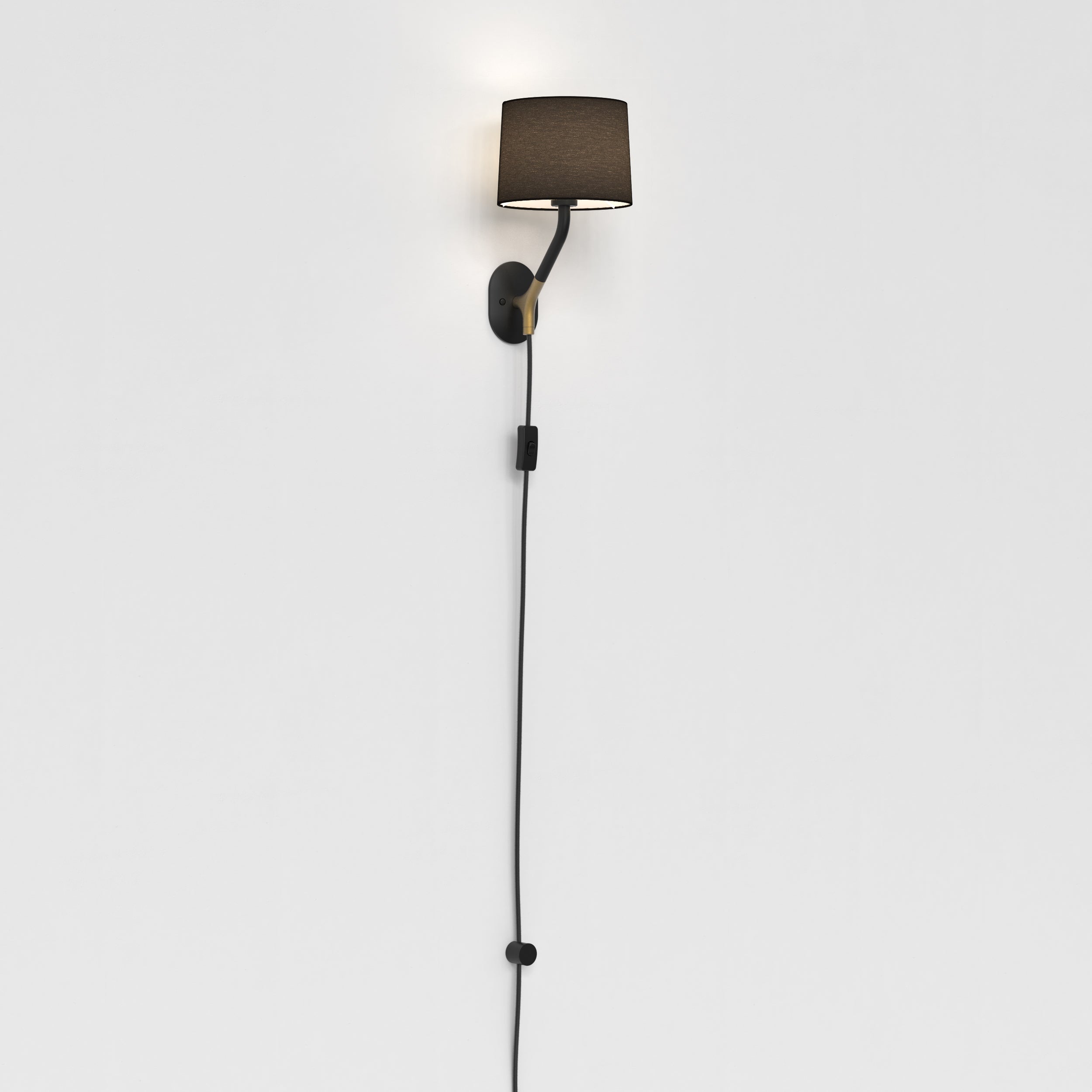 Astro Arbor Plug-In Indoor Wall Light in Matt Black