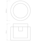 Astro Arezzo Bathroom Ceiling Light in Polished Chrome