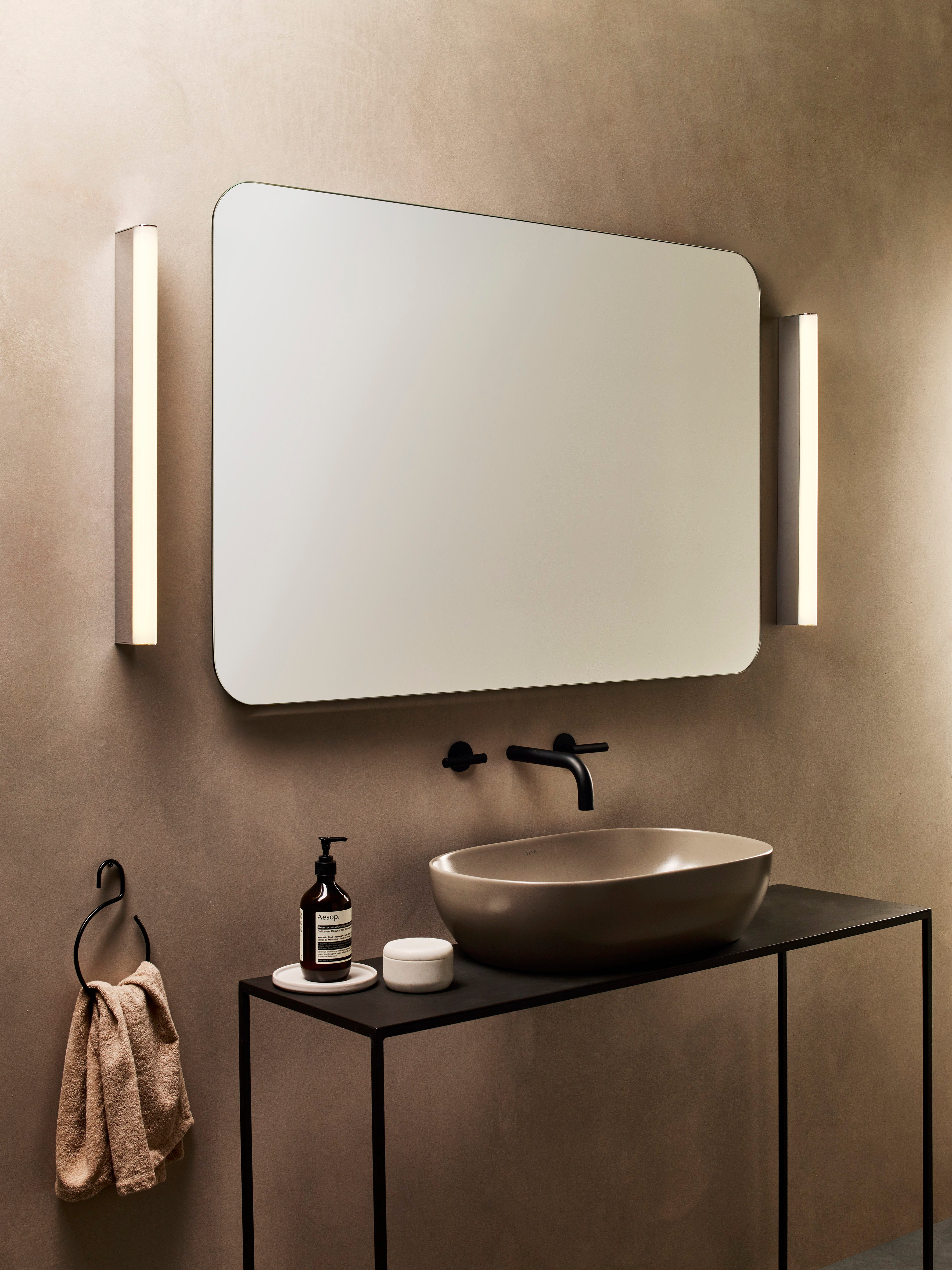 Astro Artemis 600 LED Bathroom Wall Light in Polished Chrome