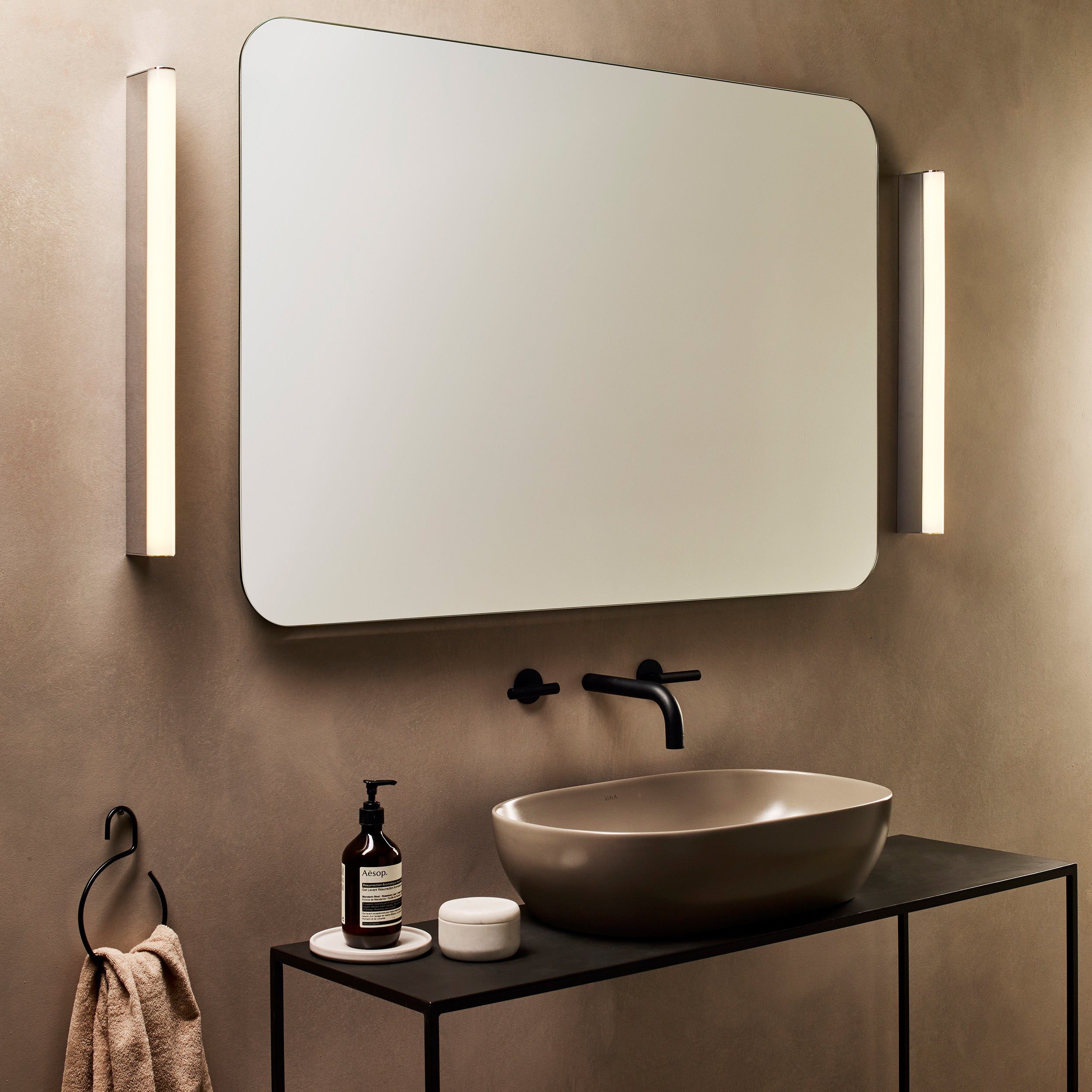 Astro Artemis 600 LED Bathroom Wall Light in Polished Chrome
