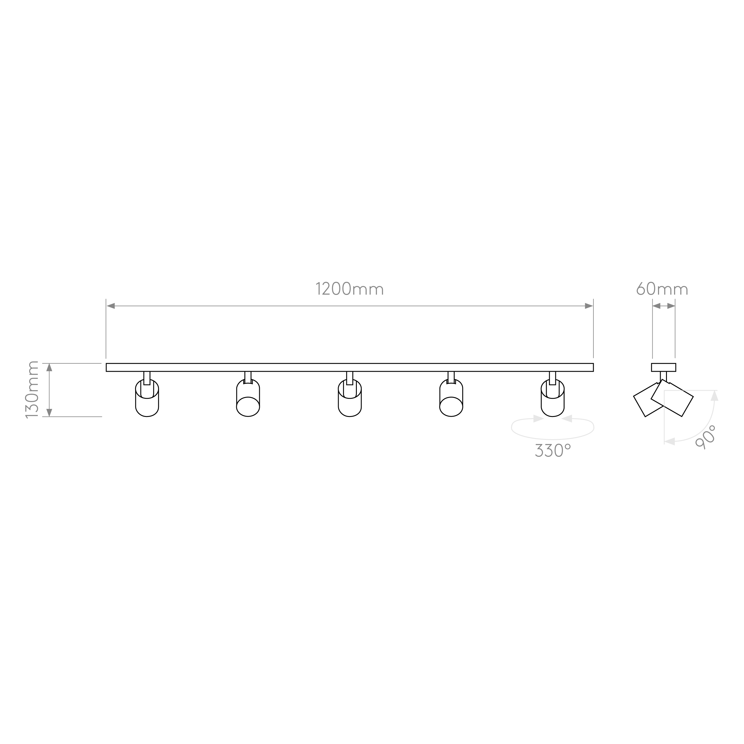 Astro Ascoli 5 Light Bar Spotlight