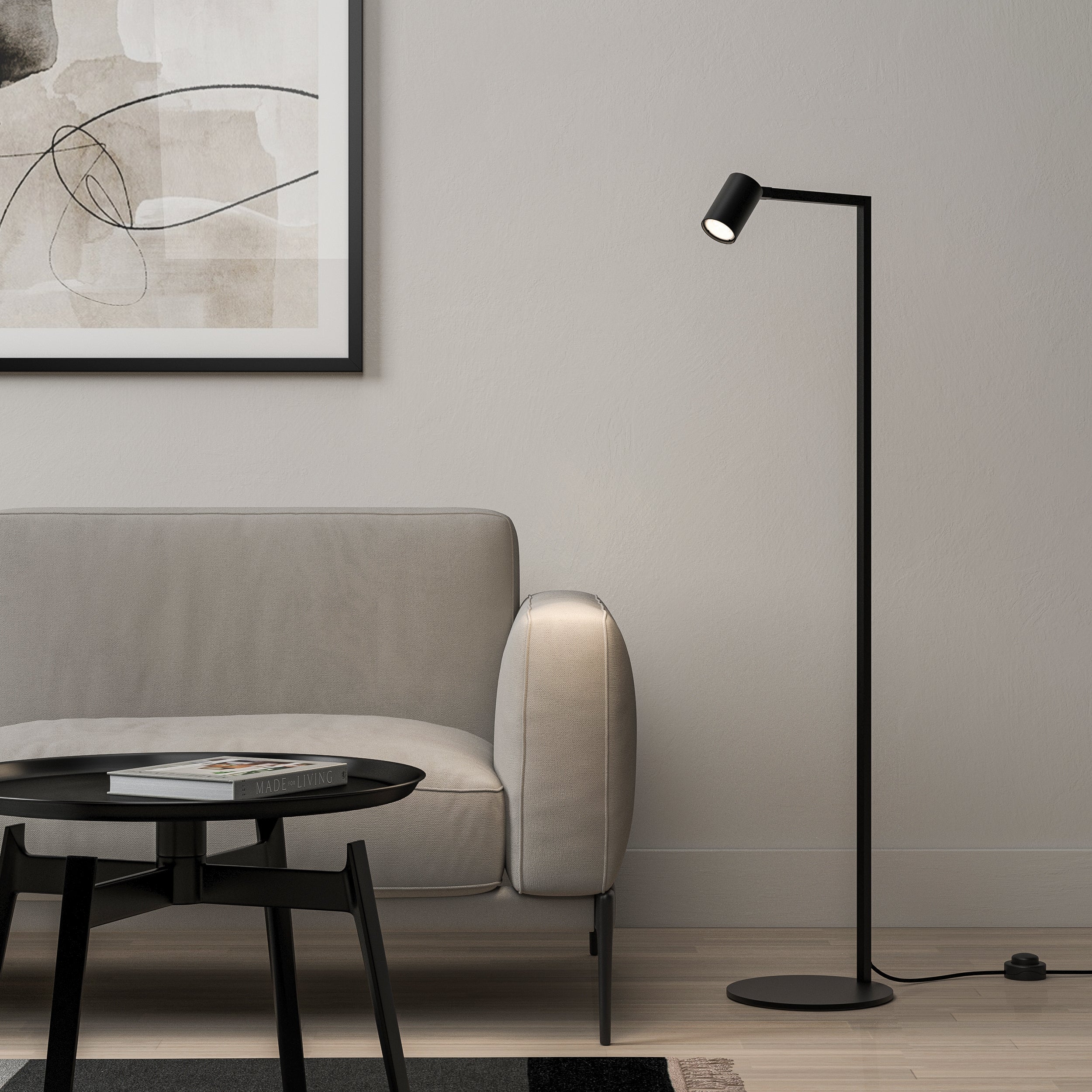 Astro Ascoli Floor Lamp in Matt Black