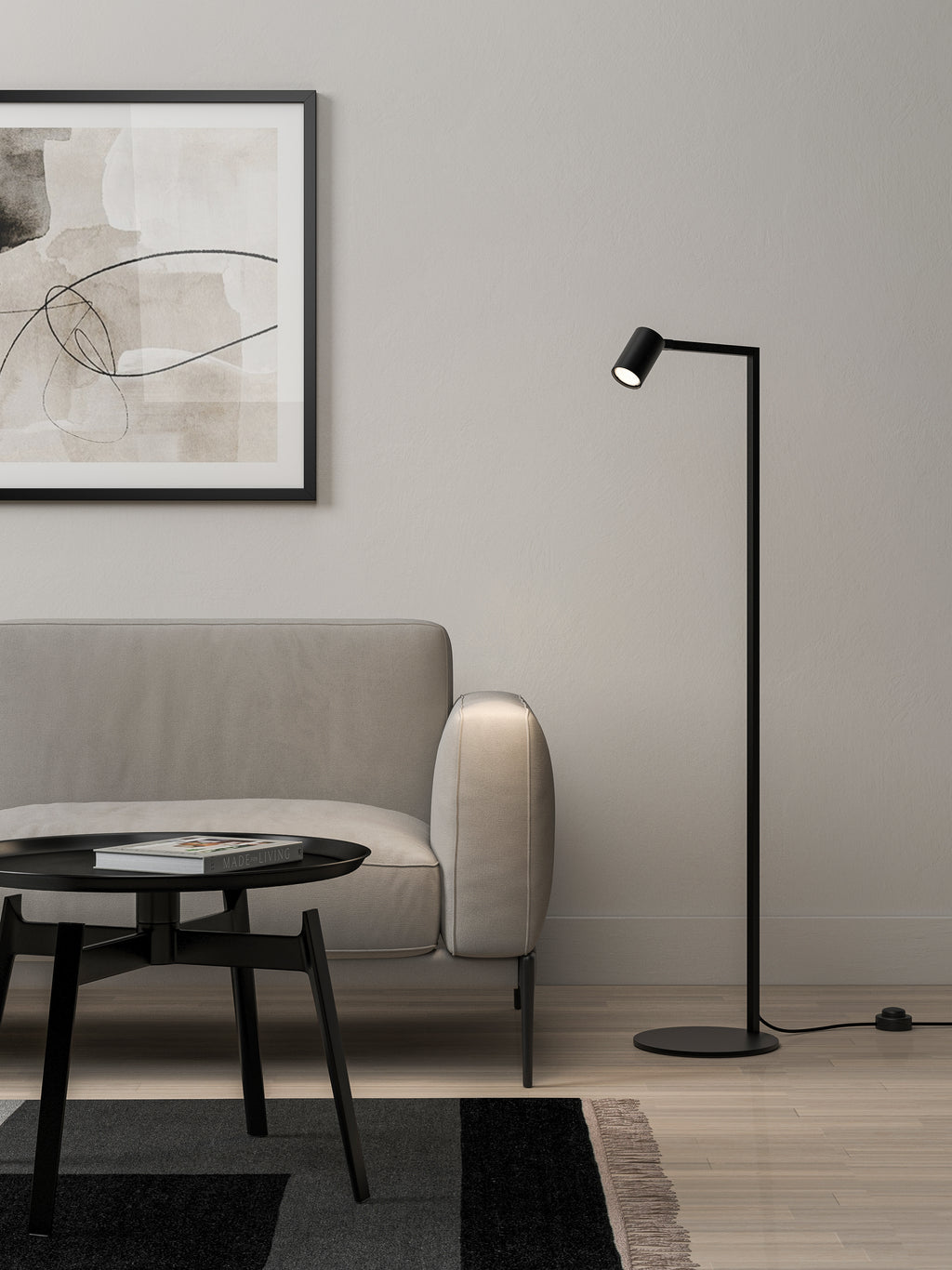 Astro Ascoli Floor Lamp in Matt Black