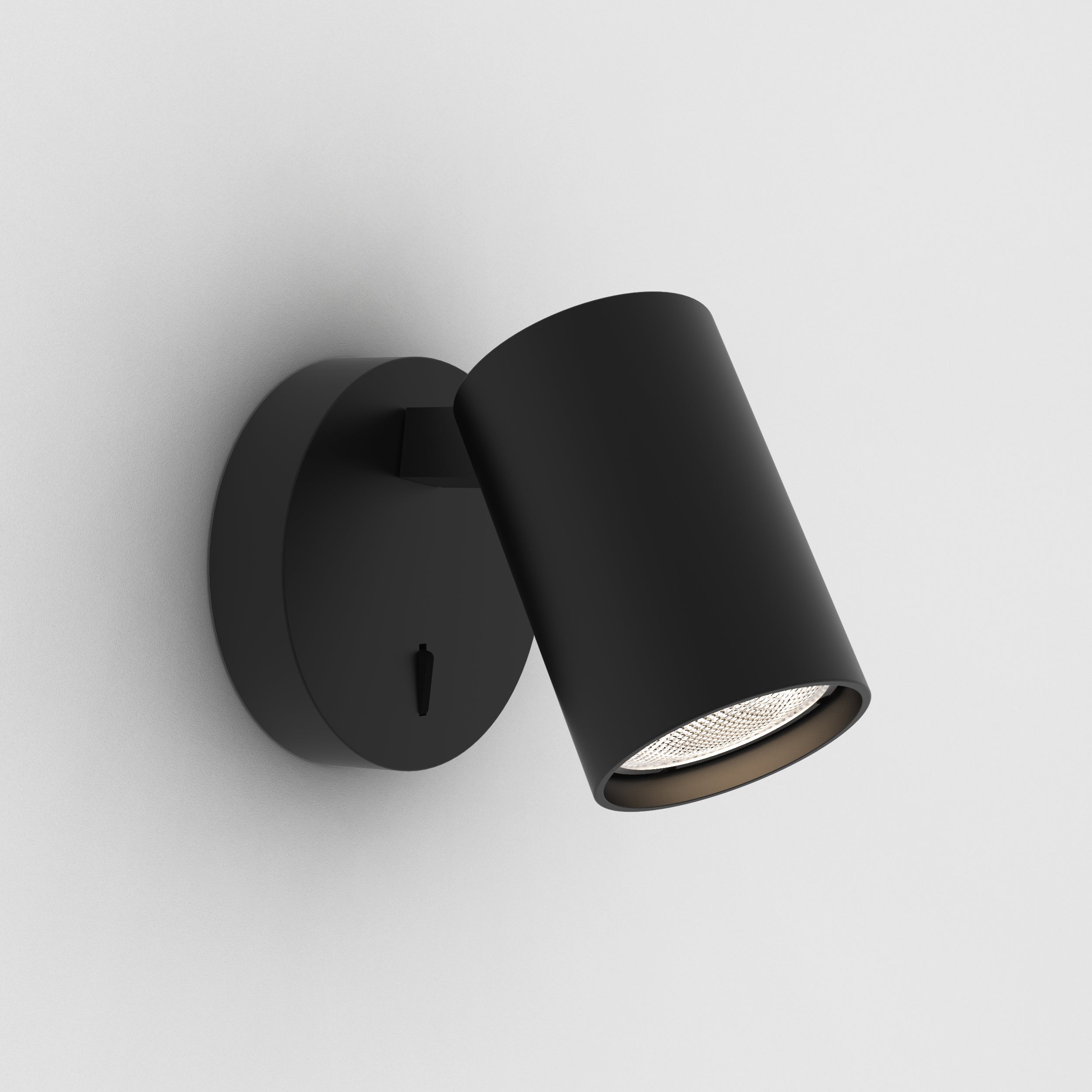 Astro Ascoli Single Switched Reading Light in Matt Black