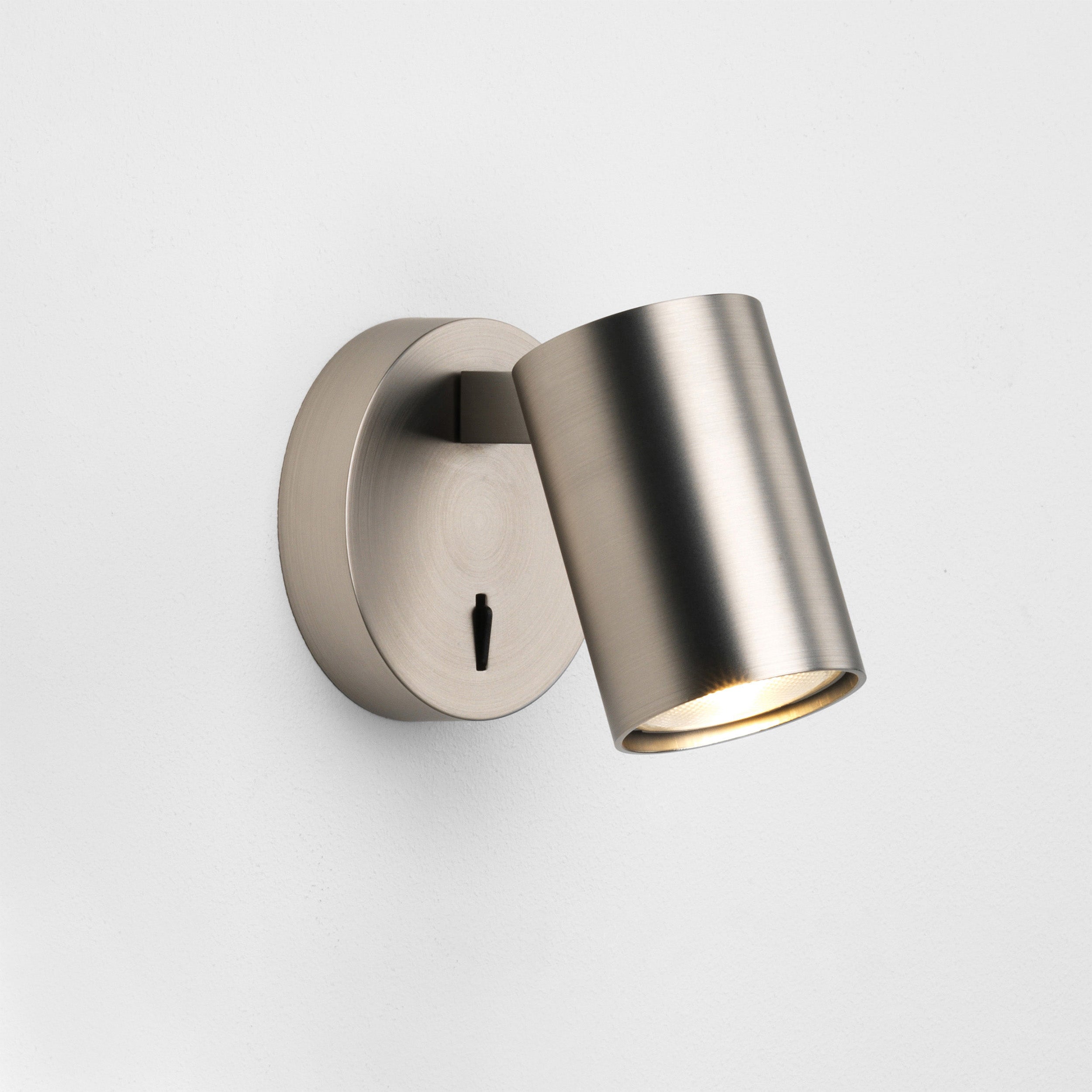 Astro Ascoli Single Switched Reading Light in Matt Nickel