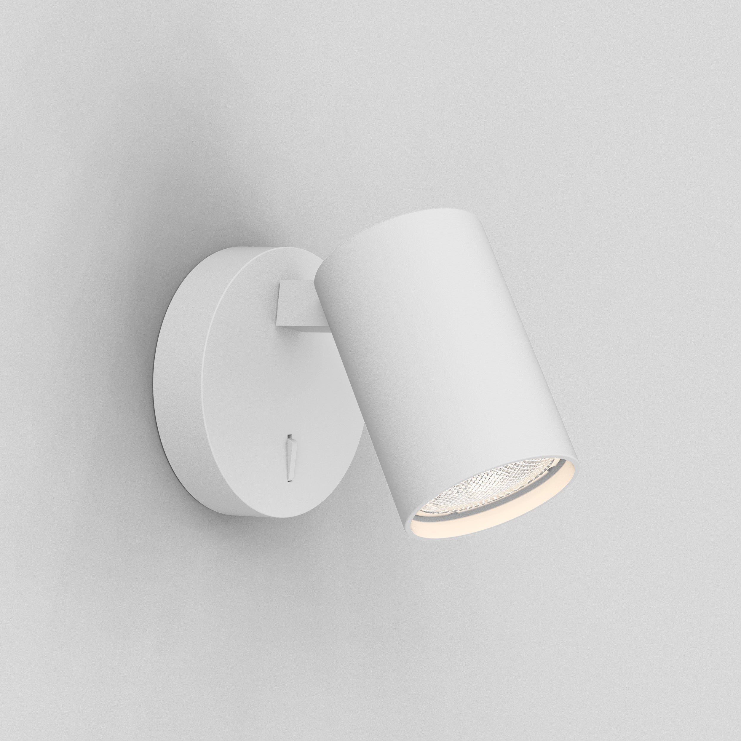 Astro Ascoli Single Switched Reading Light in Textured White