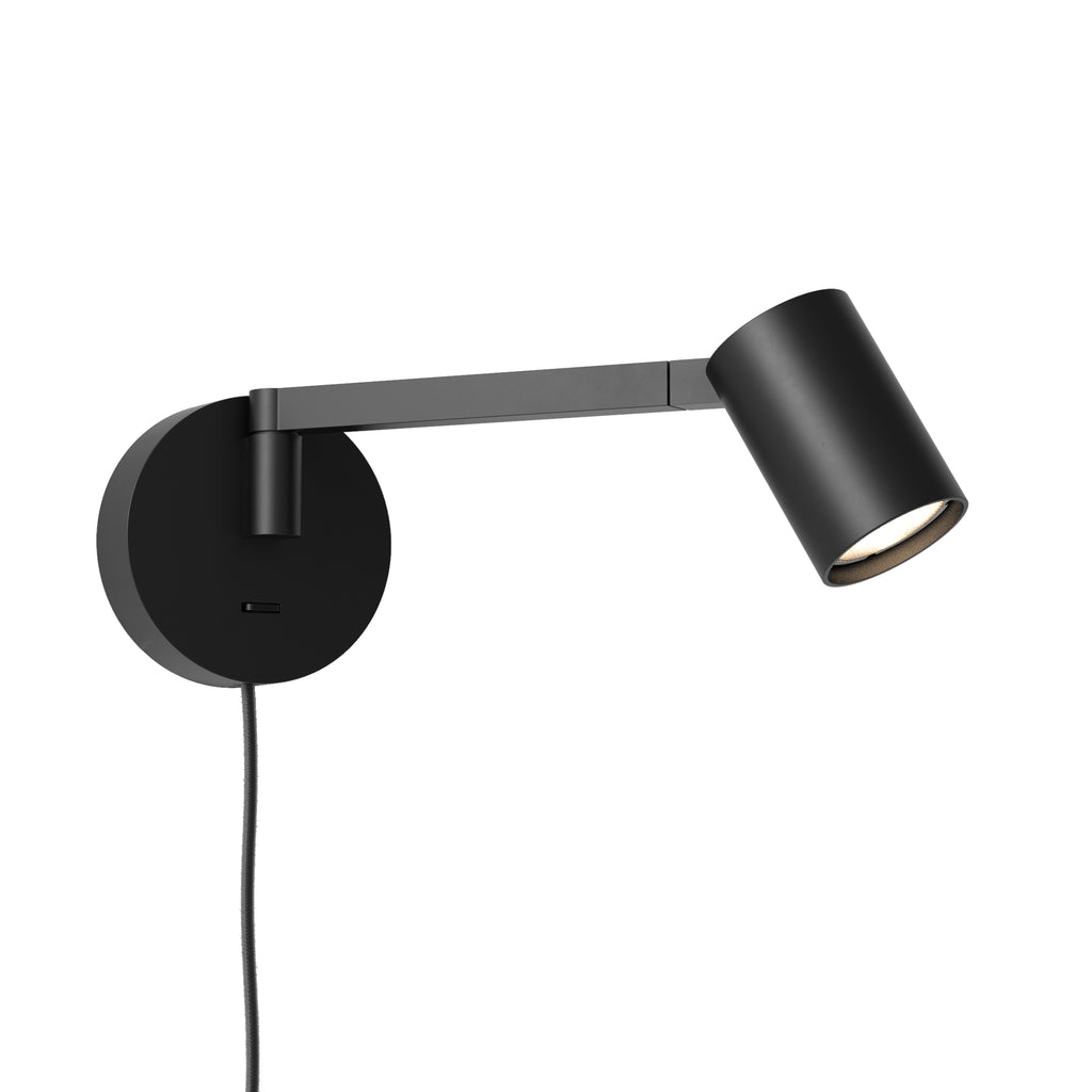 Astro Ascoli Swing Plug In Reading Light in Matt Black