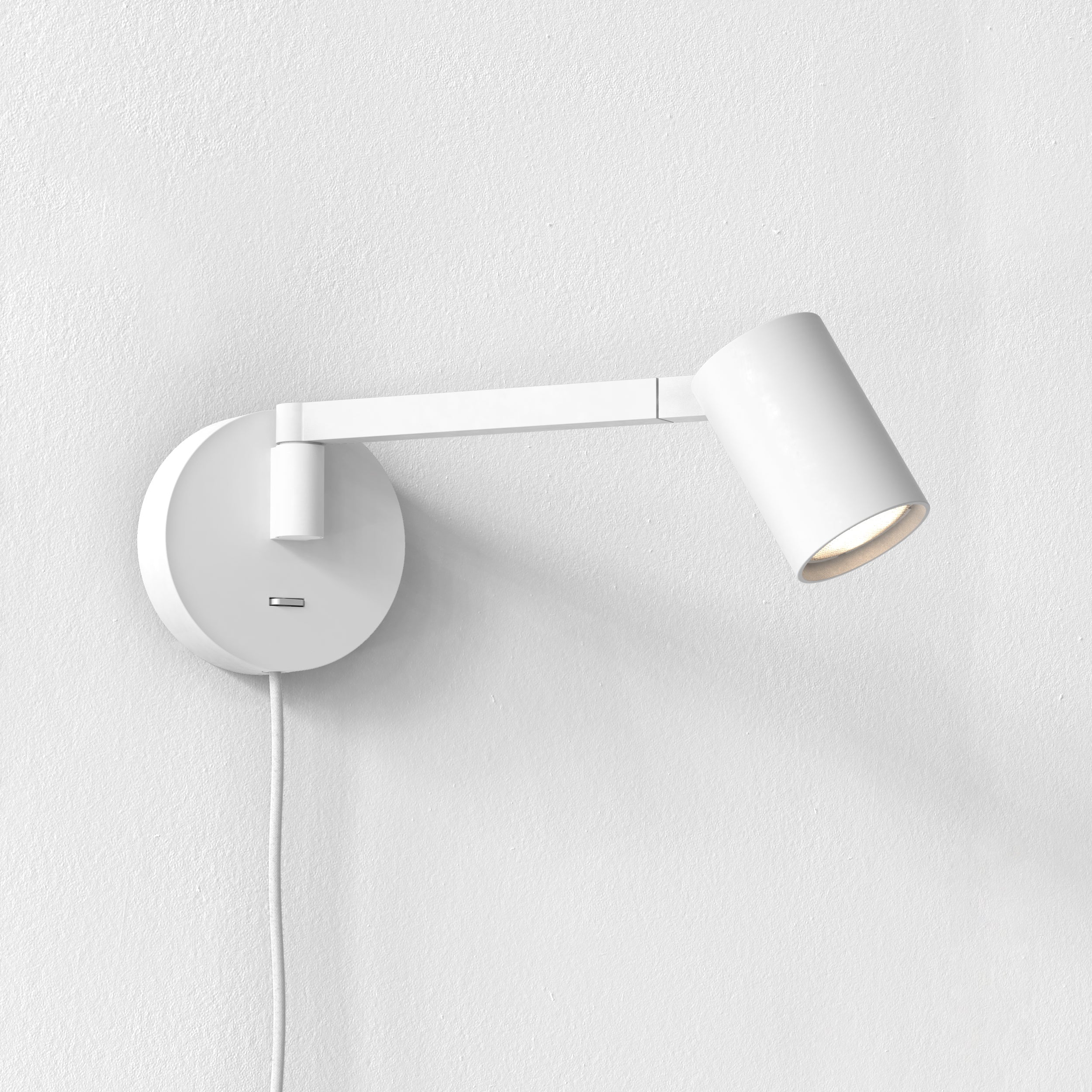 Astro Ascoli Swing Plug In Reading Light in Matt White