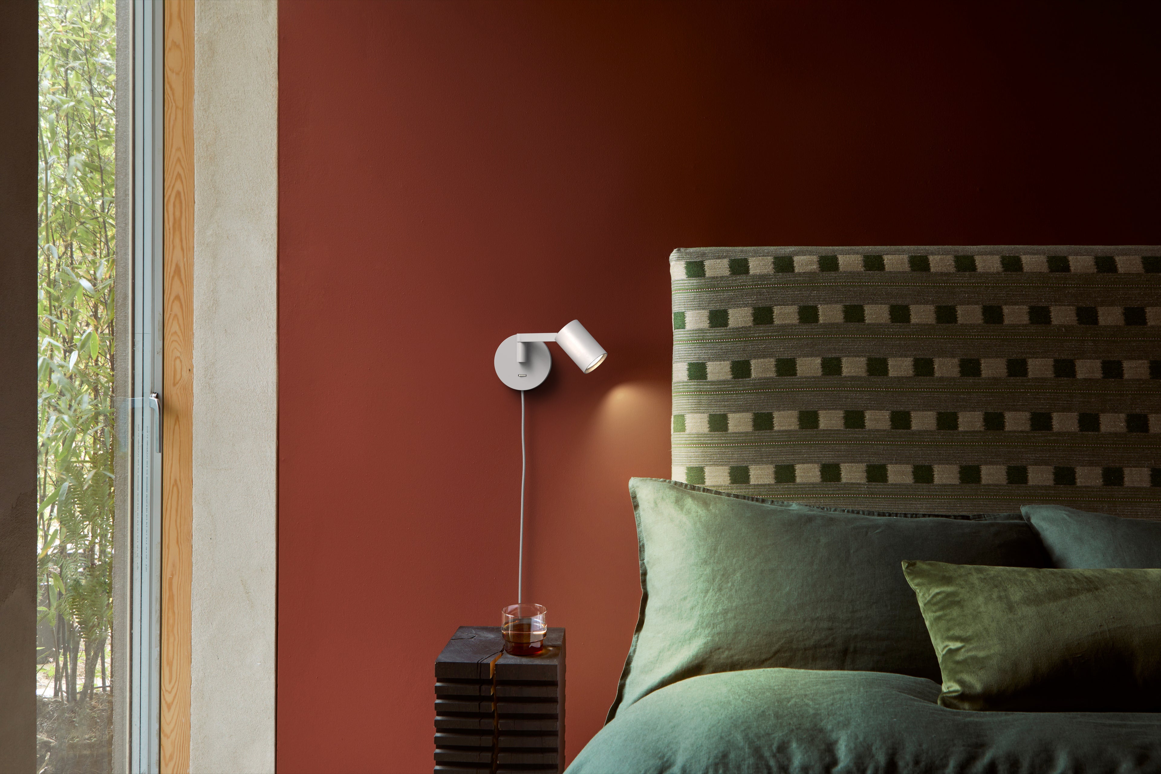 Astro Ascoli Swing Plug In Reading Light in Matt White