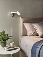 Astro Ascoli Swing Plug In Reading Light in Matt White