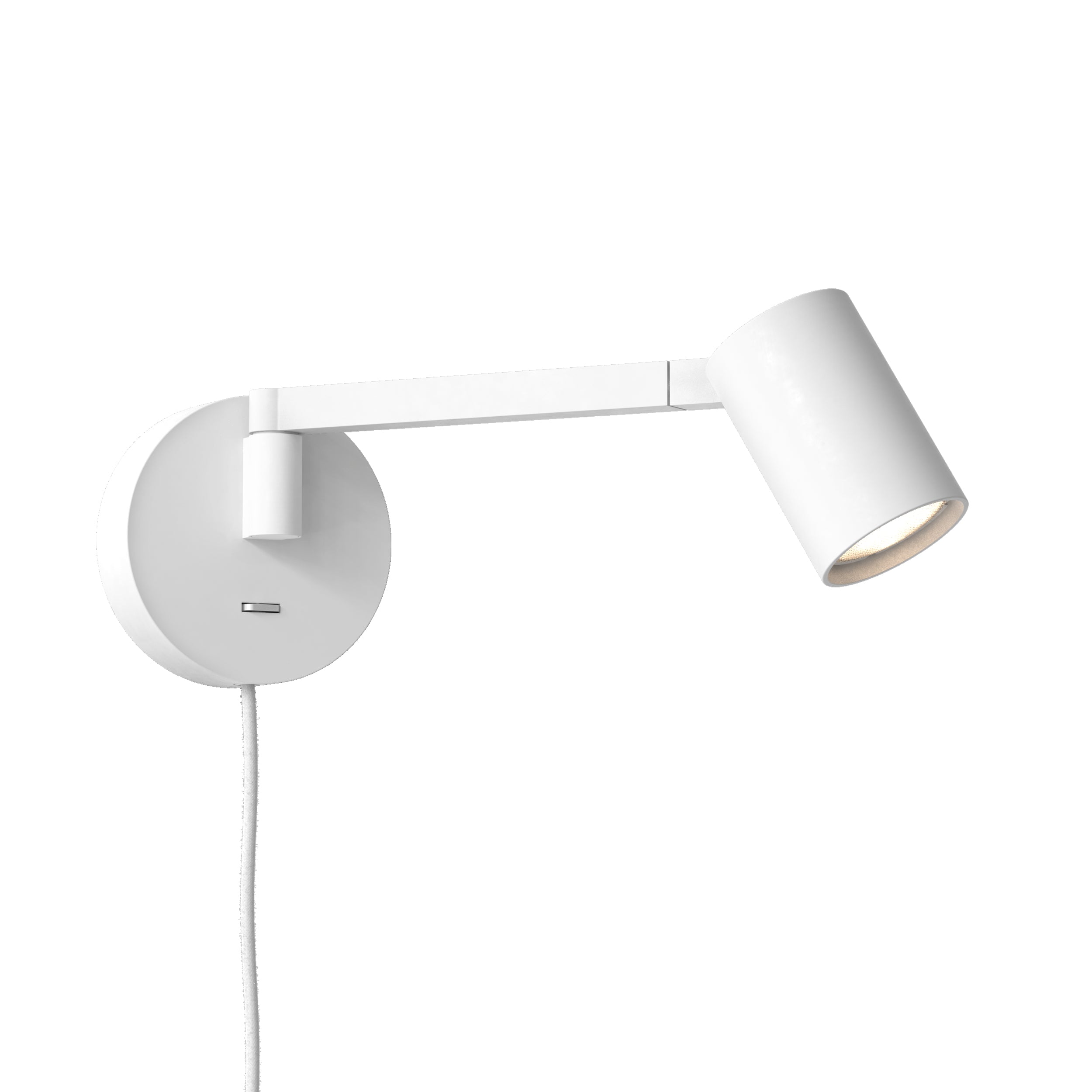 Astro Ascoli Swing Plug In Reading Light in Matt White