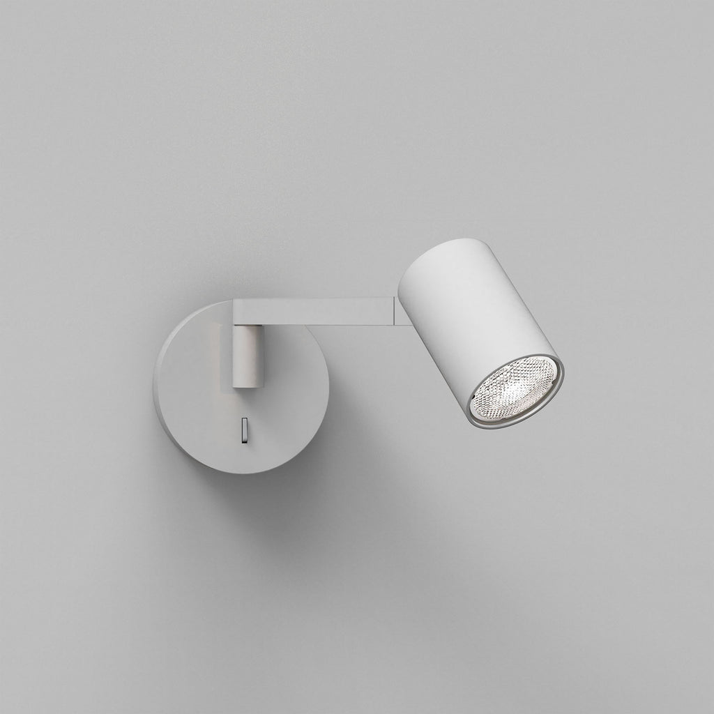 Astro Ascoli Swing Reading Light in Textured White