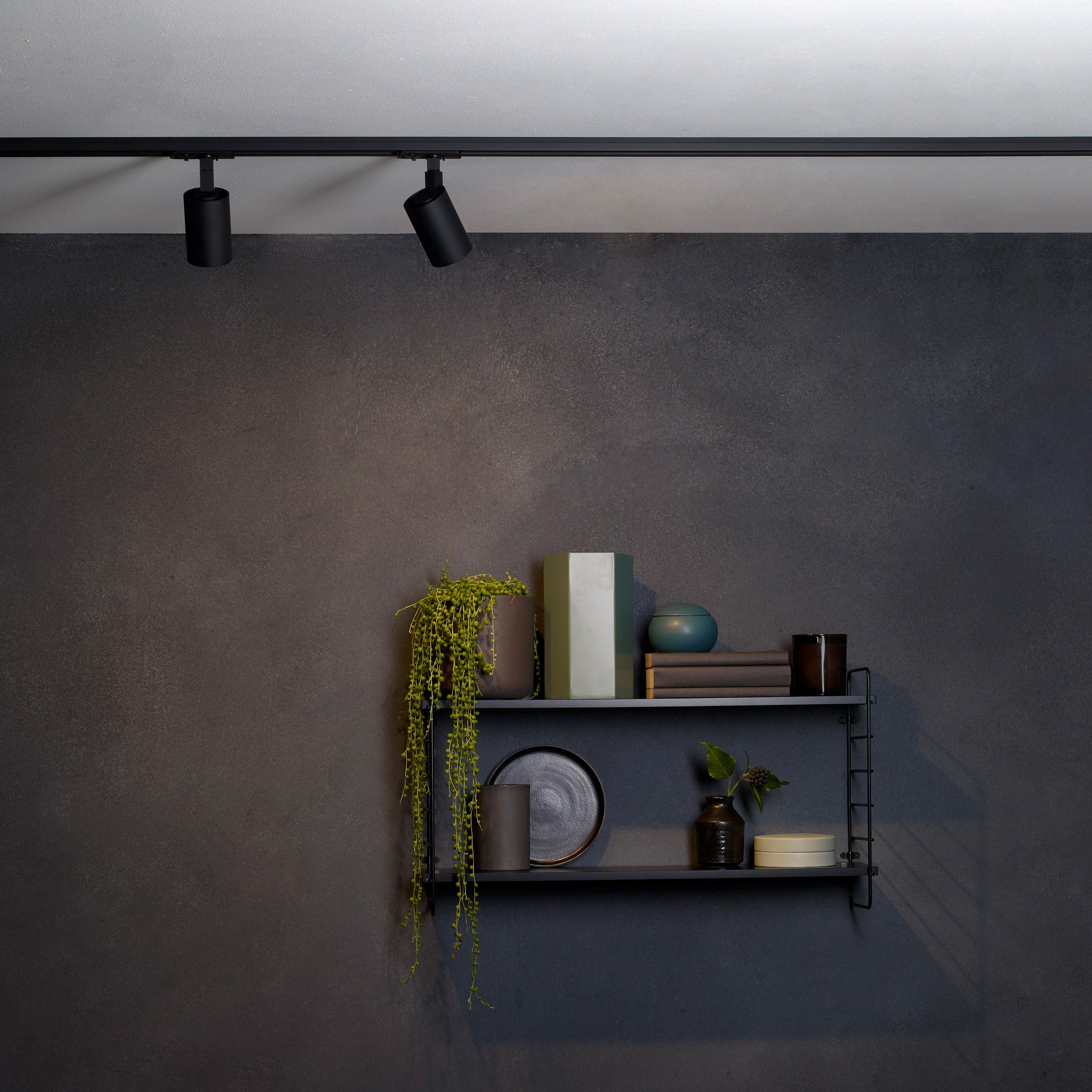 Astro Ascoli Track Light in Textured Black