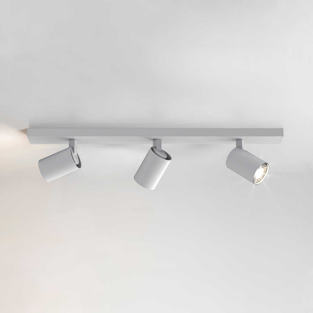 Astro Ascoli Triple Bar 3 Light Spotlight in Textured White
