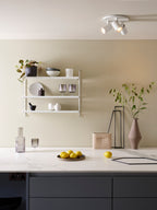 Astro Ascoli Triple Round Spotlight in Textured White