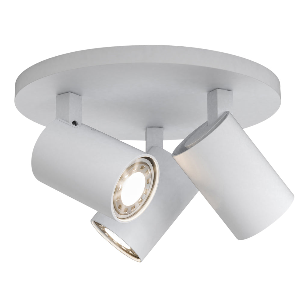 Astro Ascoli Triple Round Spotlight in Textured White