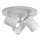 Astro Ascoli Triple Round Spotlight in Textured White