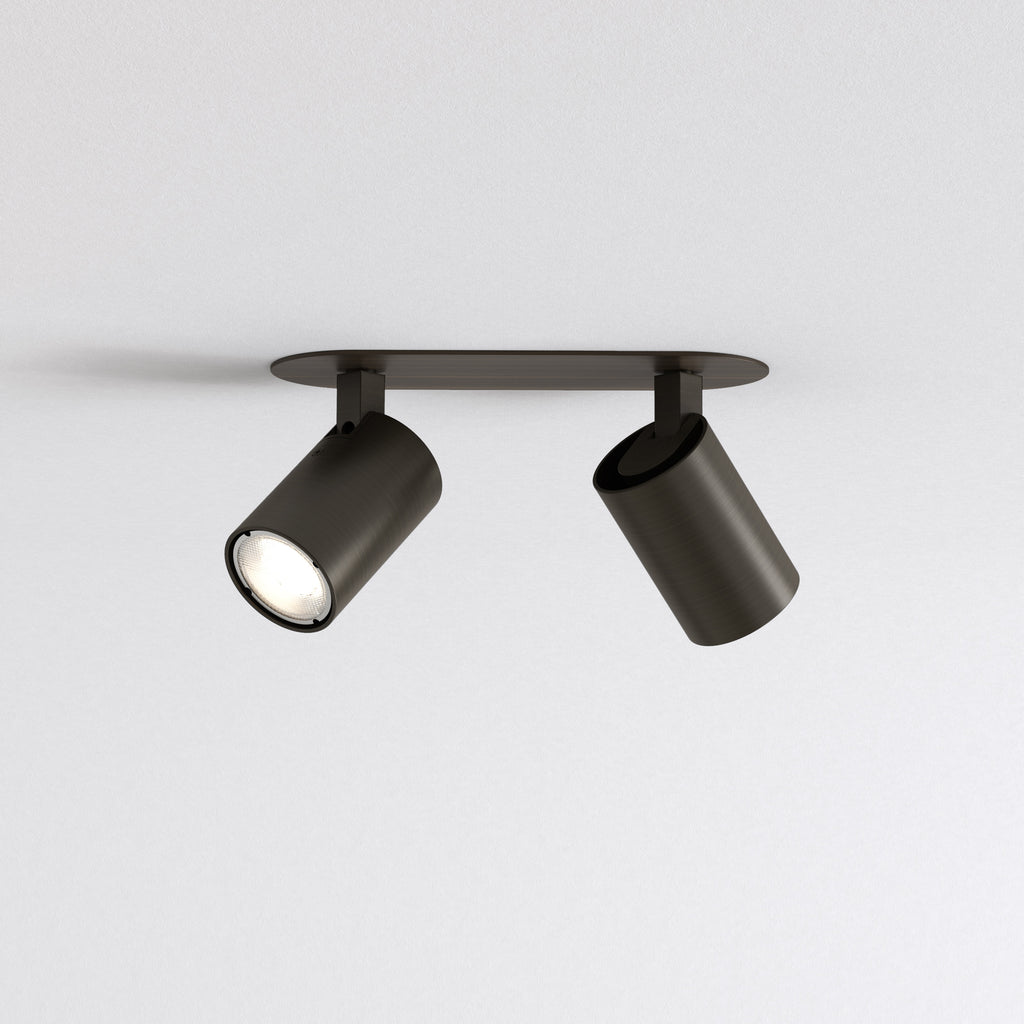 Astro Ascoli Twin Recessed Spotlight in Bronze