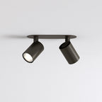 Astro Ascoli Twin Recessed Spotlight in Bronze