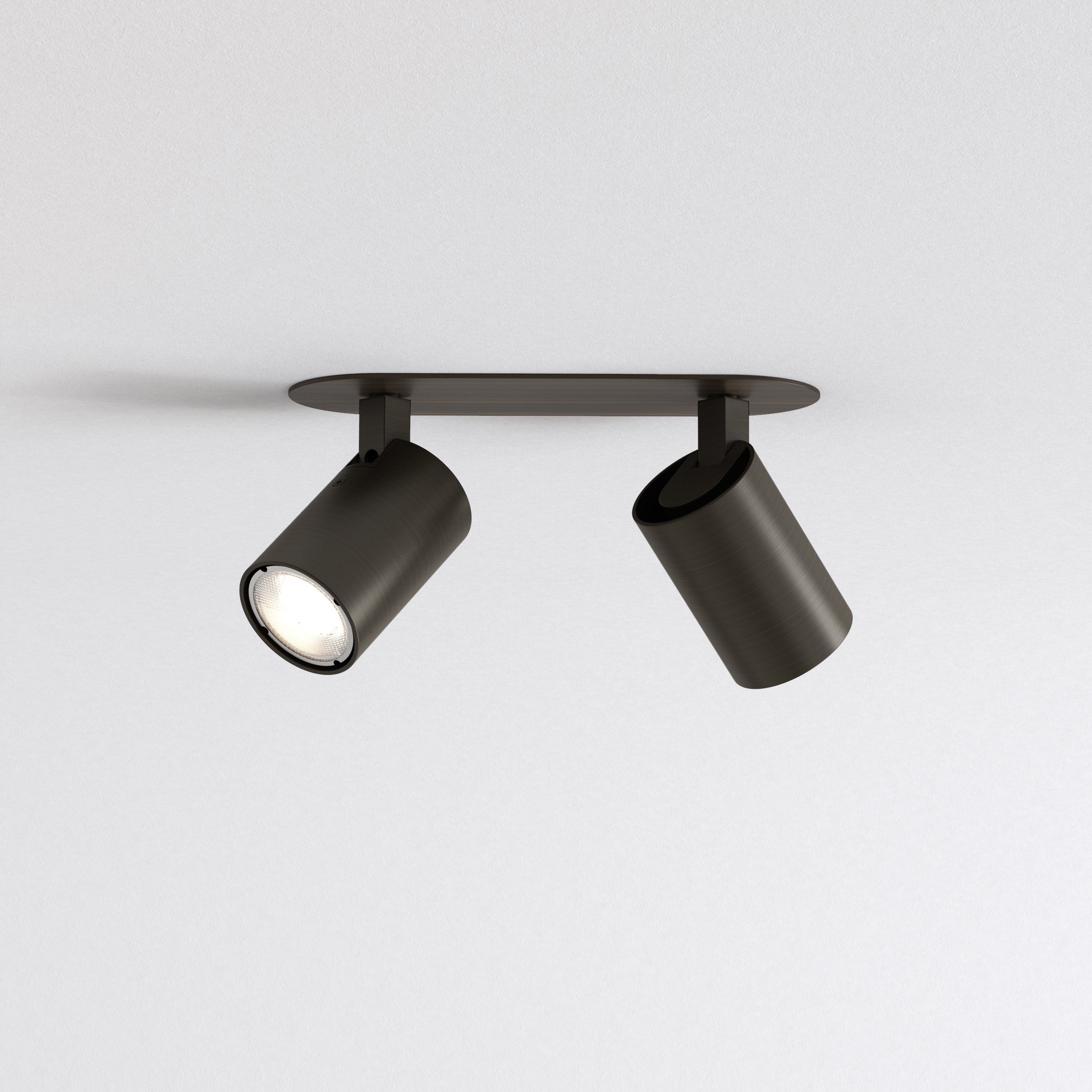 Astro Ascoli Twin Recessed Spotlight in Bronze