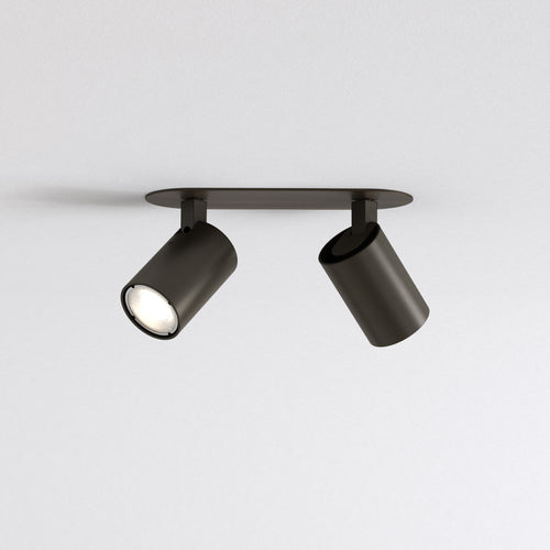 Astro Ascoli Twin Recessed Spotlight in Bronze