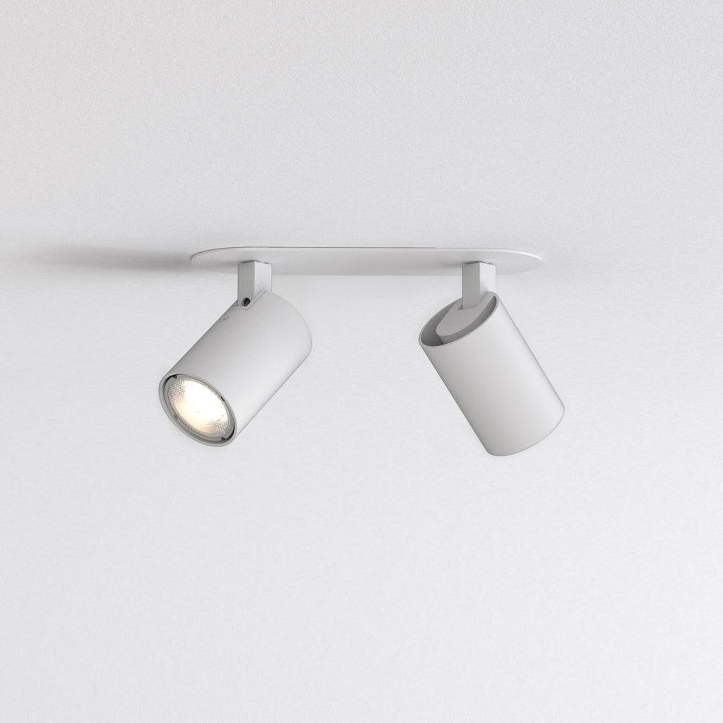 Astro Ascoli Twin Recessed Spotlight in Textured White