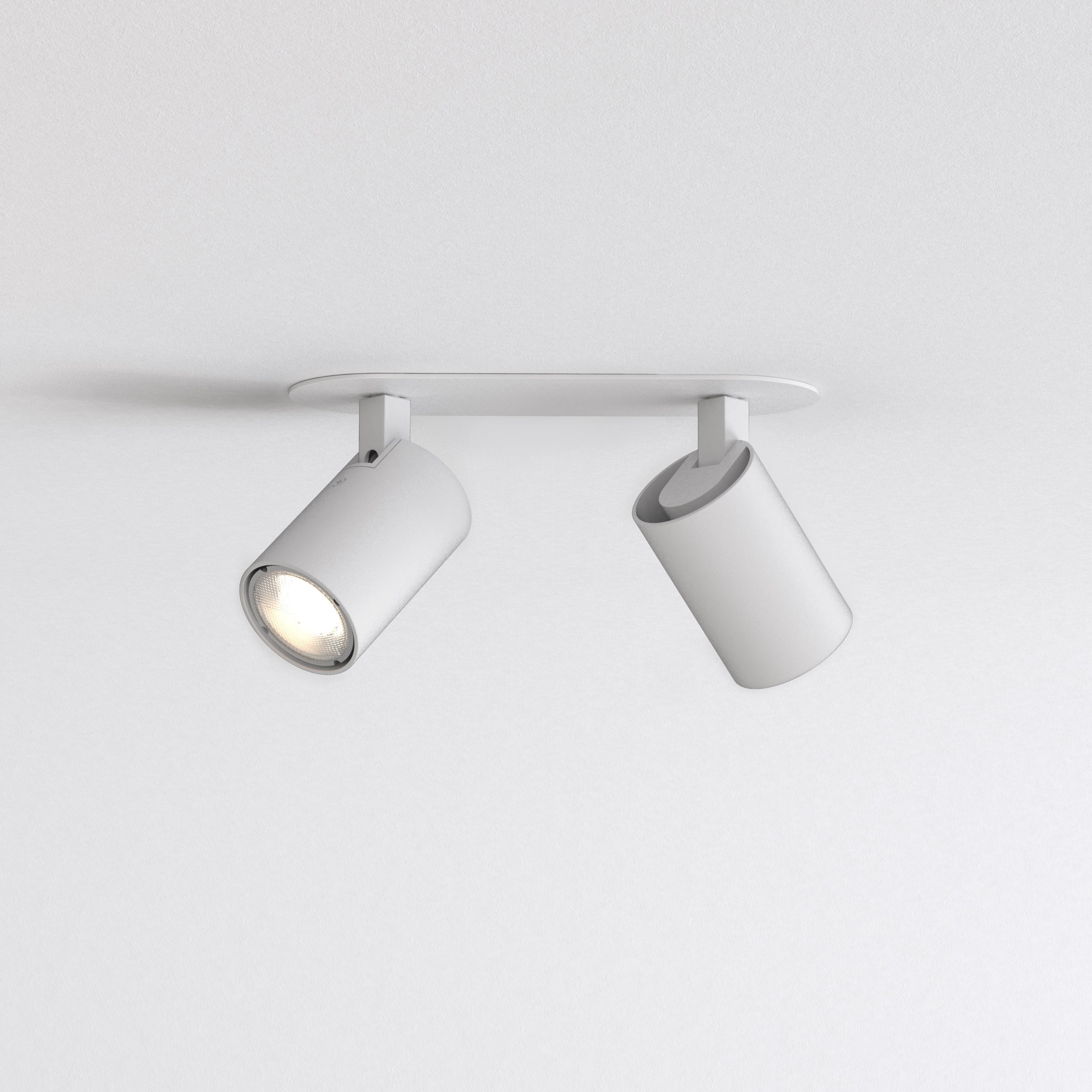 Astro Ascoli Twin Recessed Spotlight in Textured White