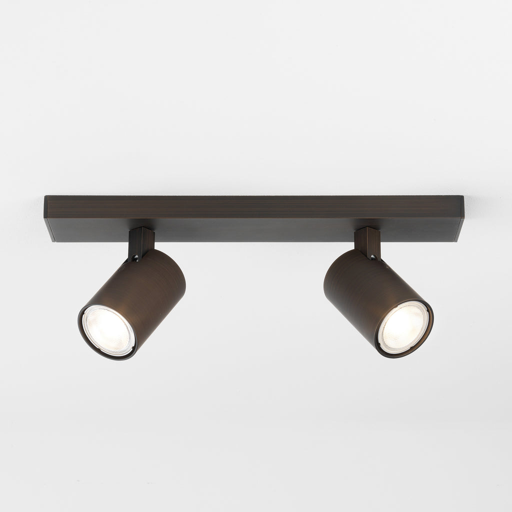 Astro Ascoli Twin Spotlight in Bronze