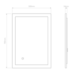 Astro Ascot 700 Bathroom Illuminated Mirror in Finish