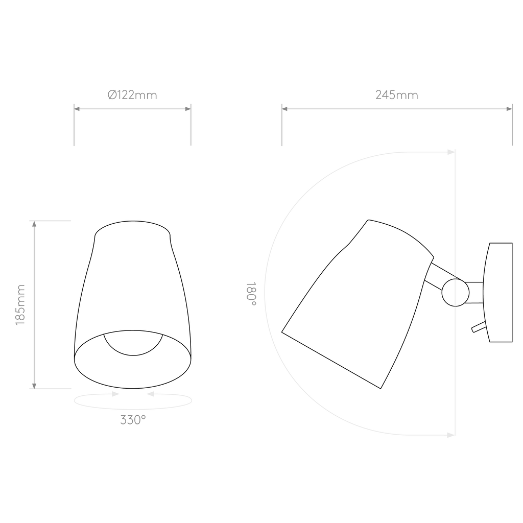 Astro Atelier Wall Light in Matt Black