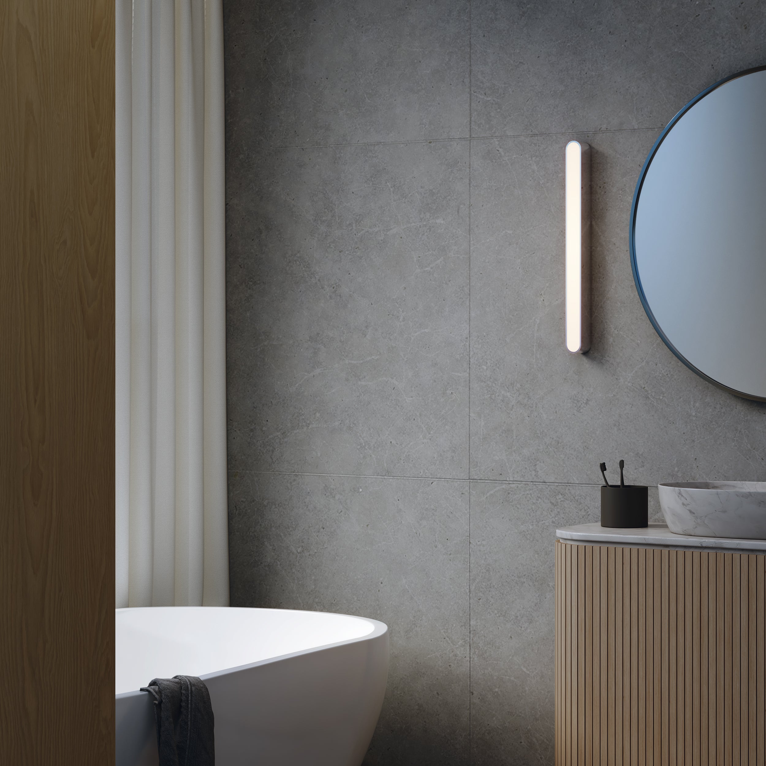 Astro Atticus 600 Bathroom Wall Light in Polished Chrome