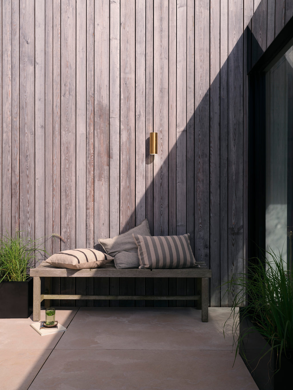 Astro Ava 200 Coastal Wall Light in Brushed Brass
