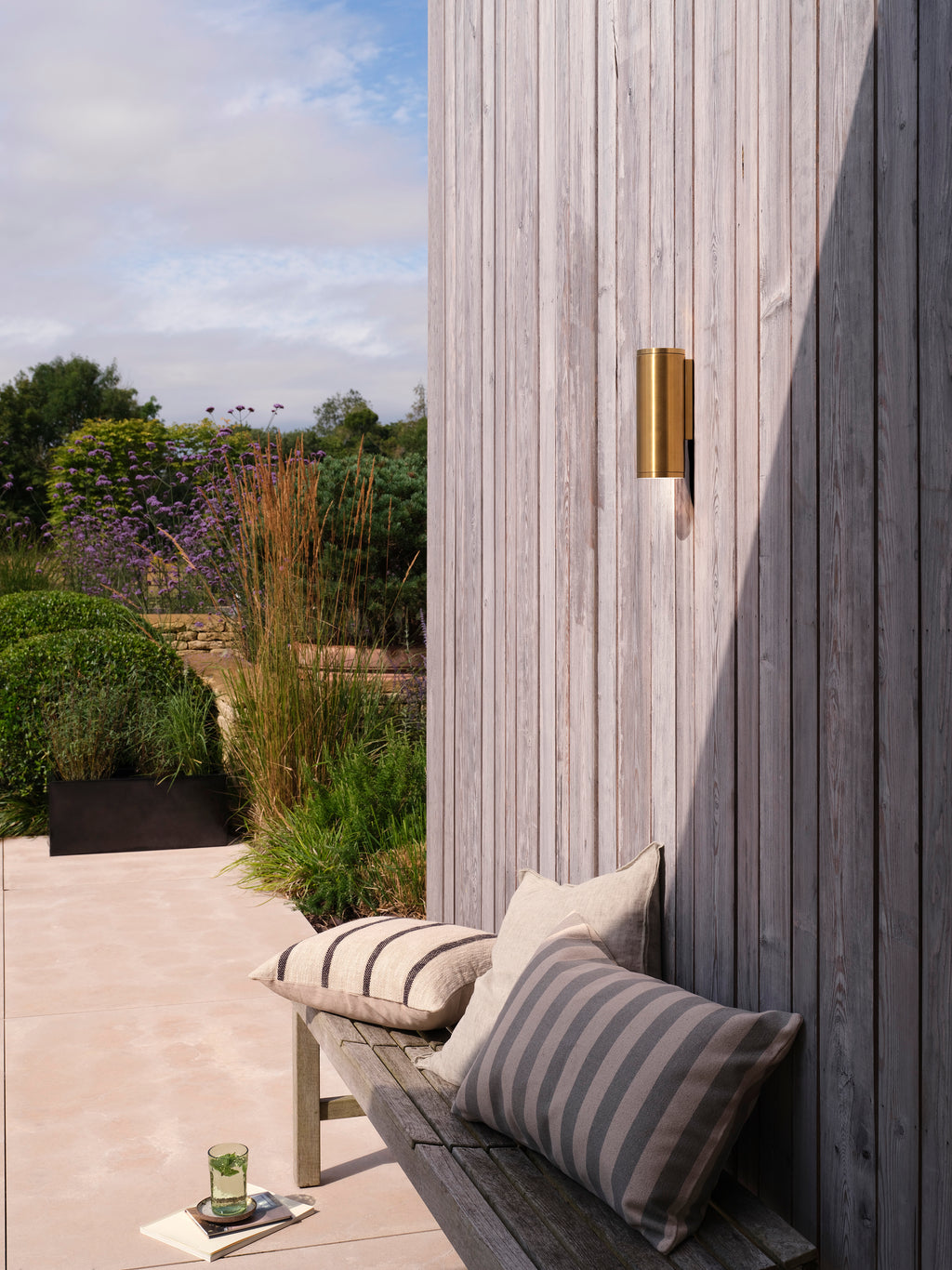 Astro Ava 200 Coastal Wall Light in Brushed Brass