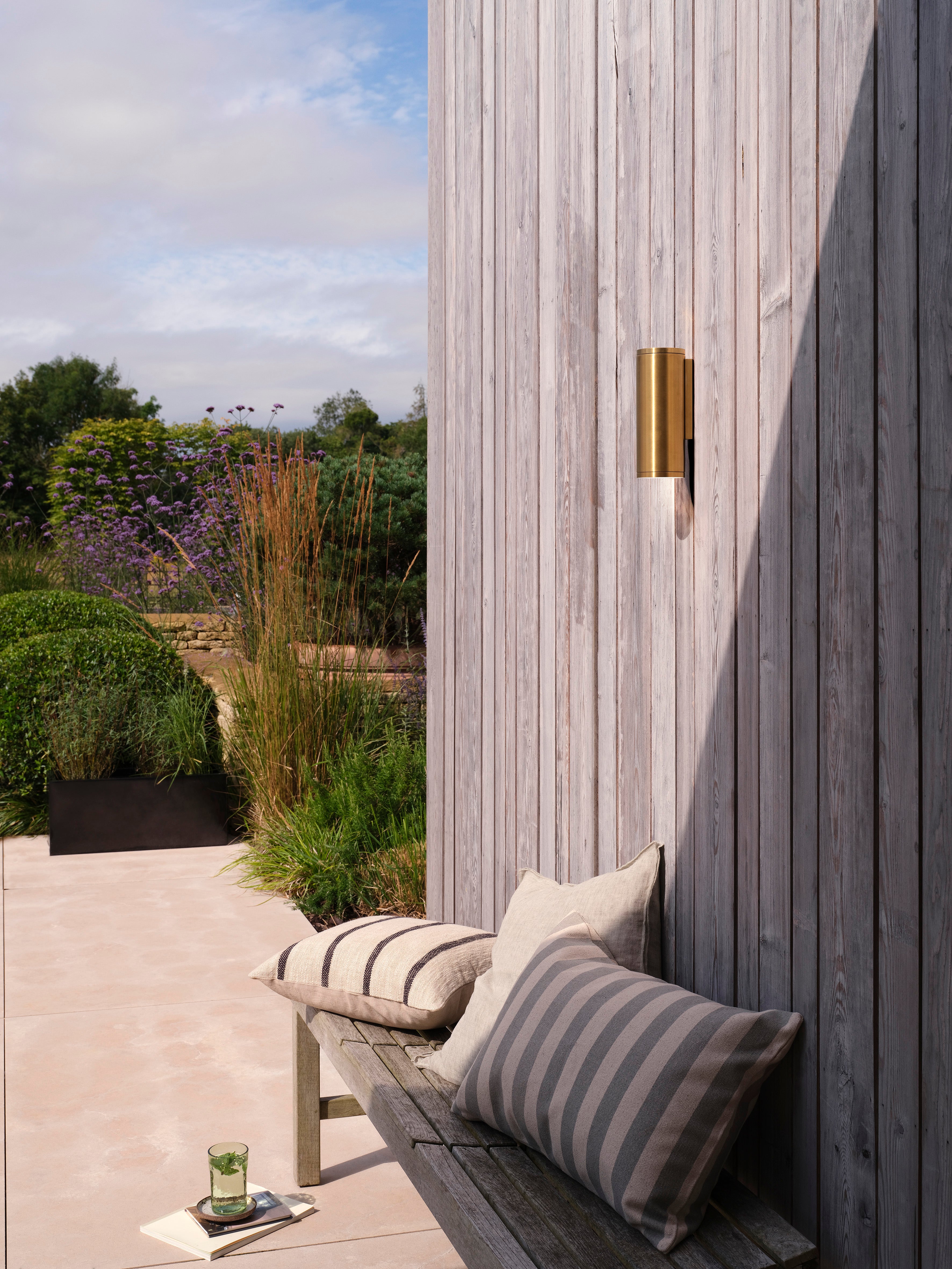 Astro Ava 200 Coastal Wall Light in Brushed Brass